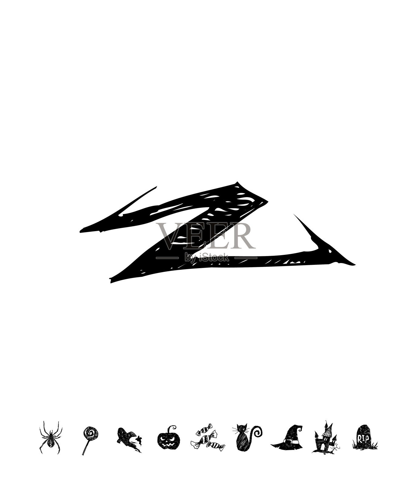 万圣节的海报设计元素图片