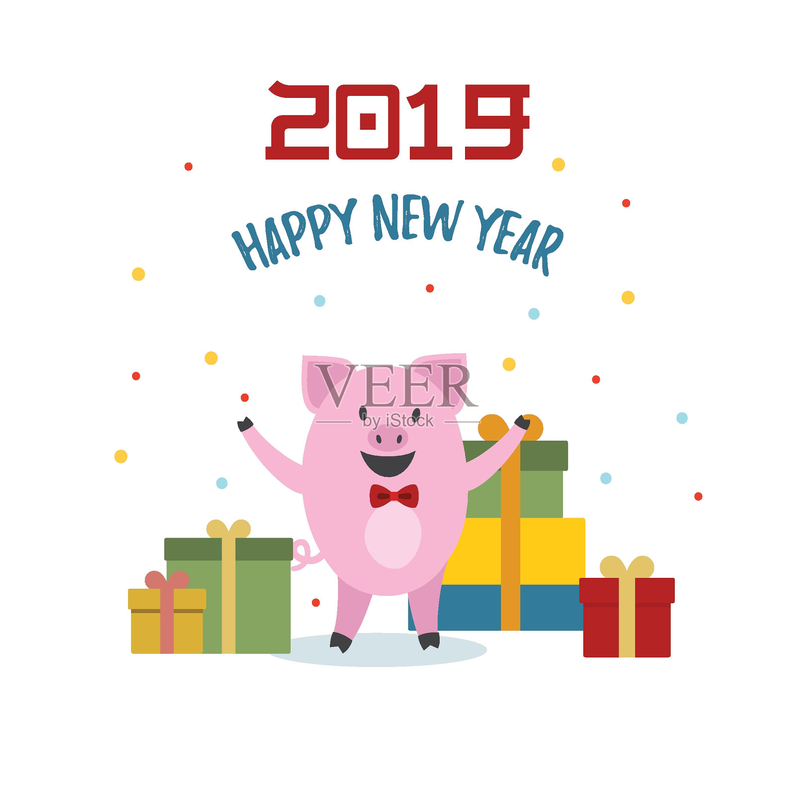 2019年中国新年设计模板素材