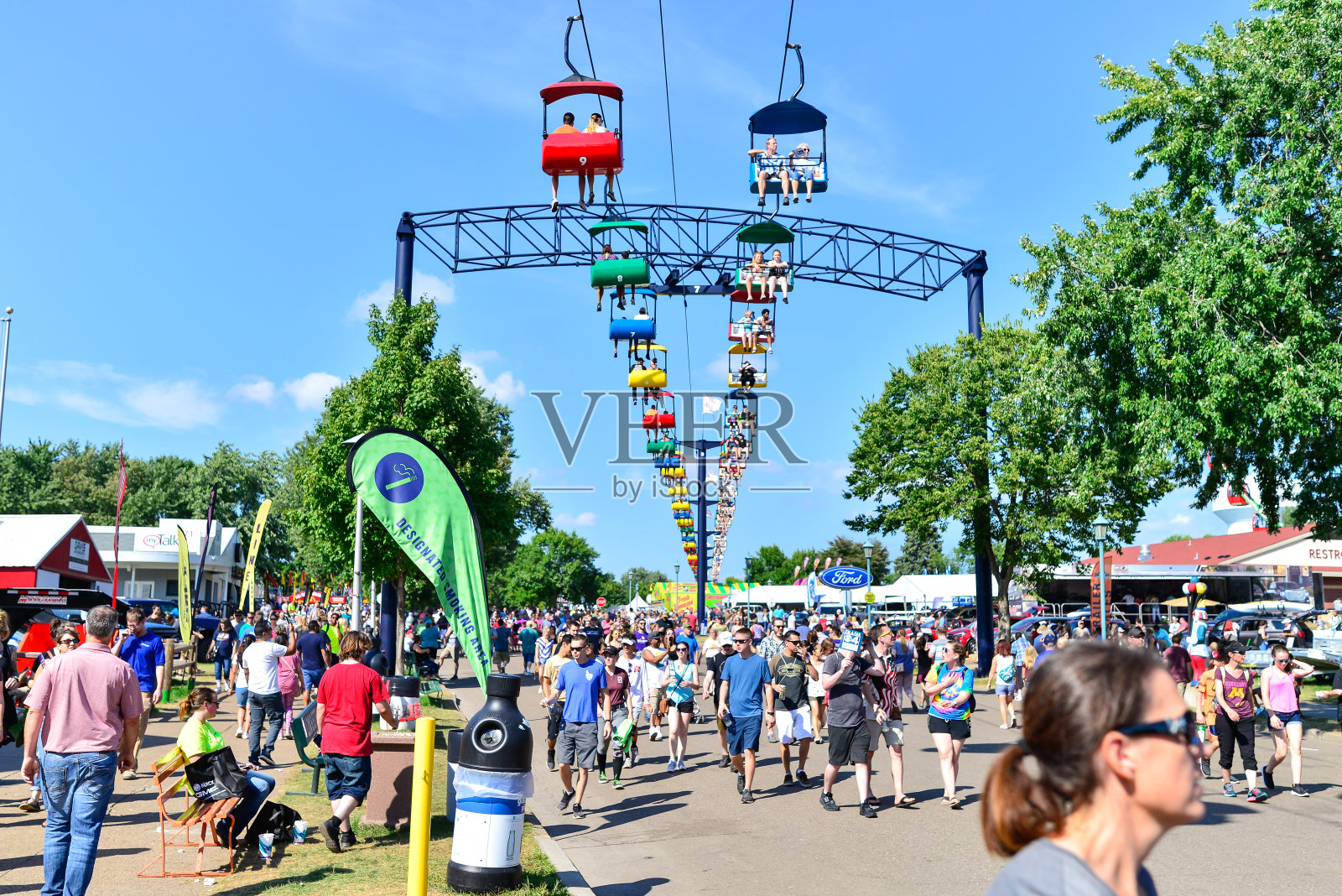 明尼苏达州Fair - Rides and People照片摄影图片