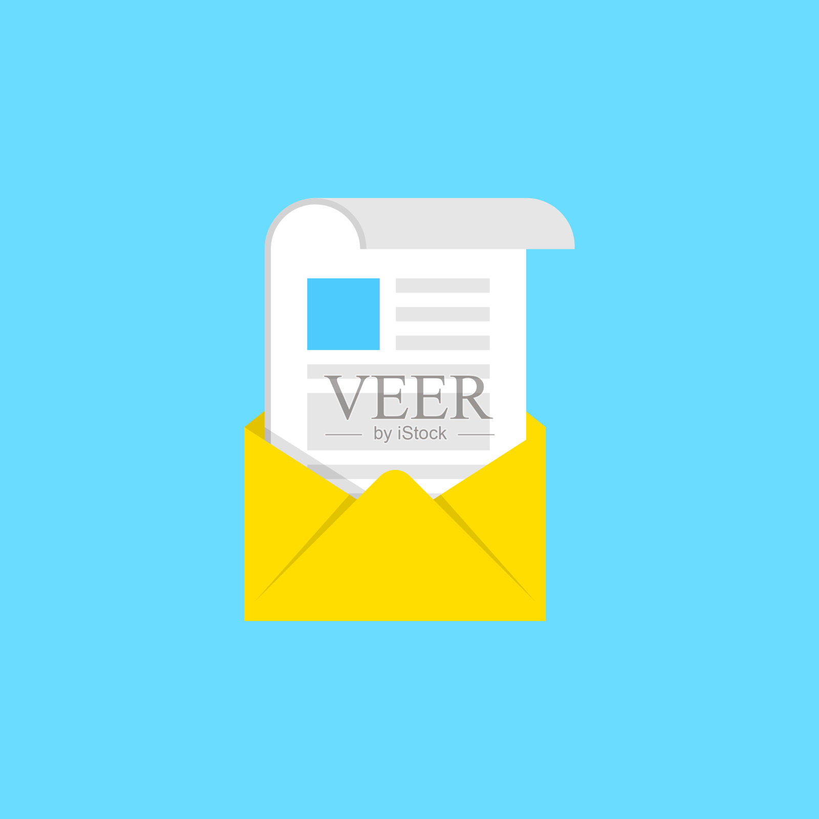 通迅平图标插画图片素材