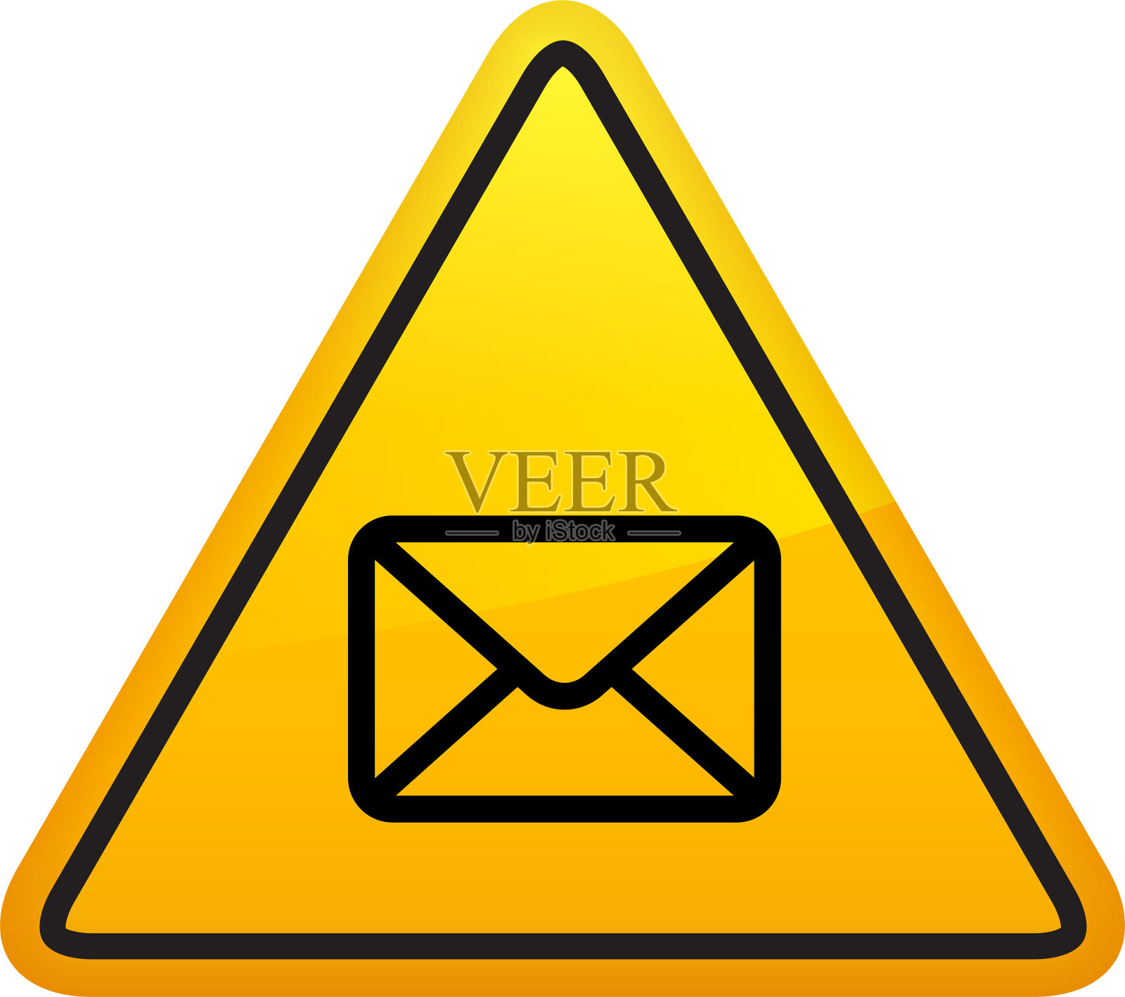 封闭电邮信封图标插画图片素材