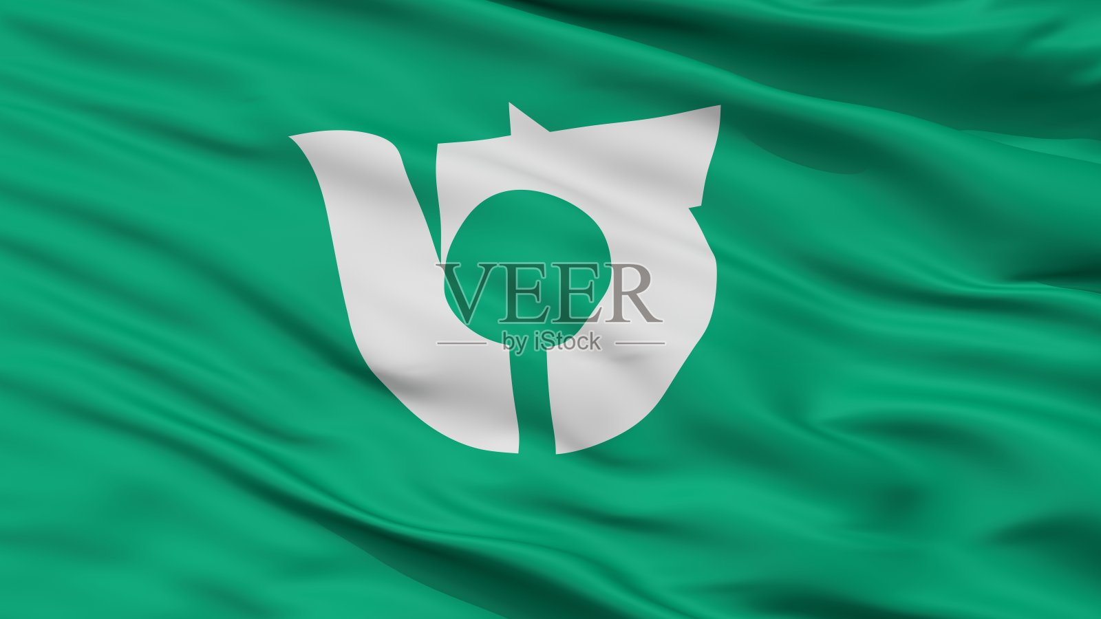 Shijonawate市旗，日本，大阪府，近景照片摄影图片