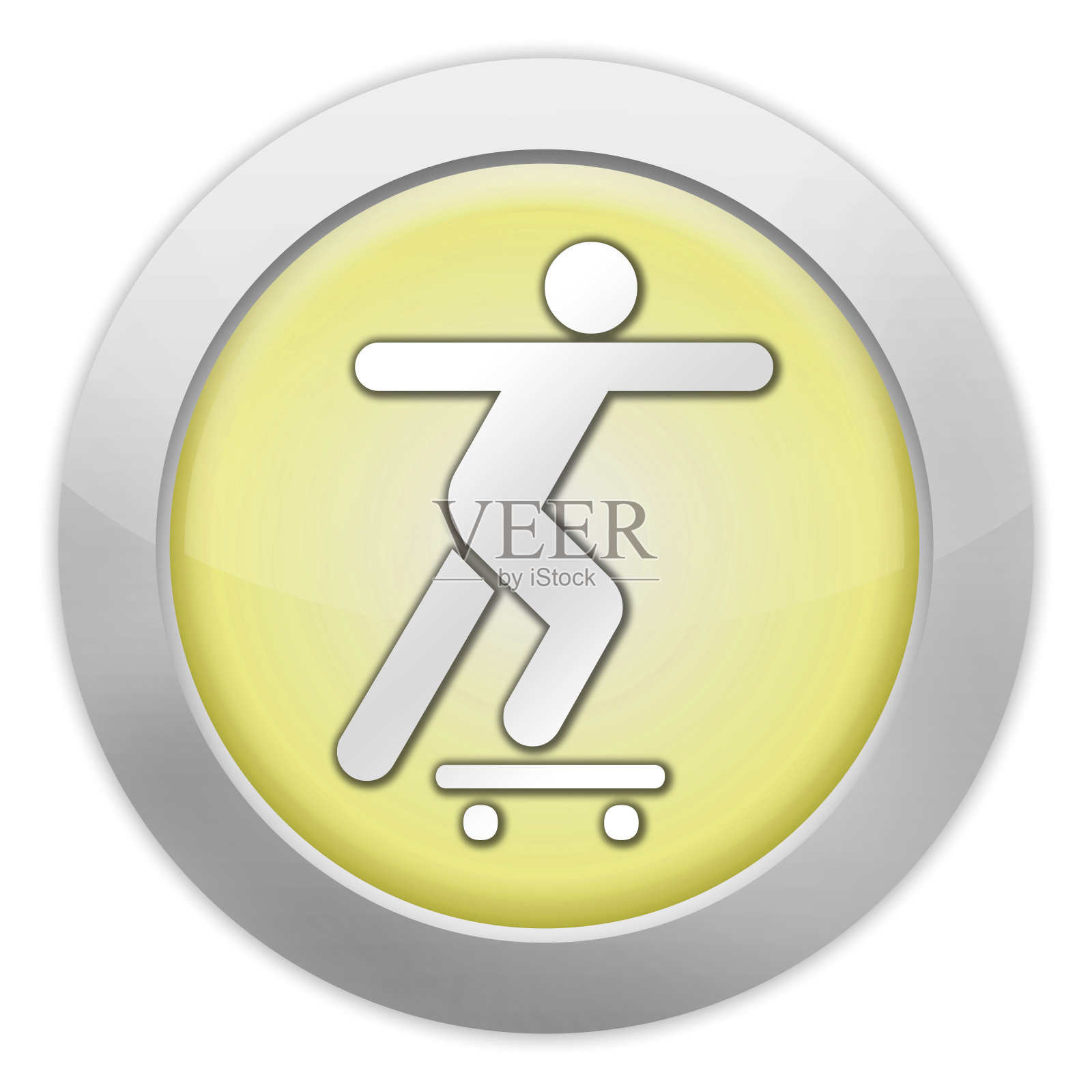 图标，按钮，象形文字滑板插画图片素材