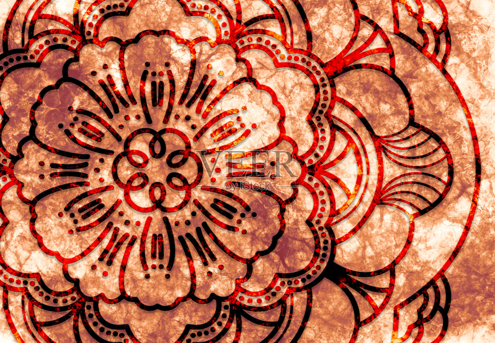 抽象曼荼罗图形背景照片摄影图片