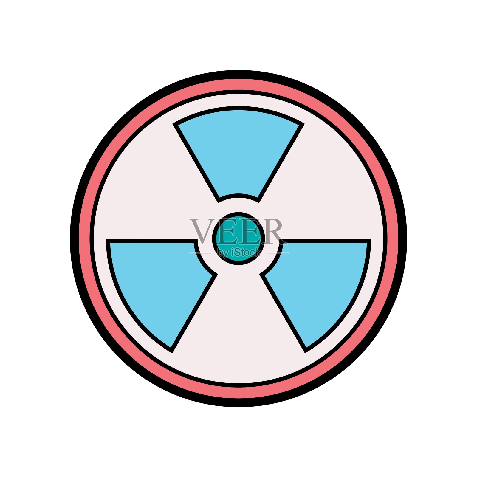 向量放射性标志插画图片素材