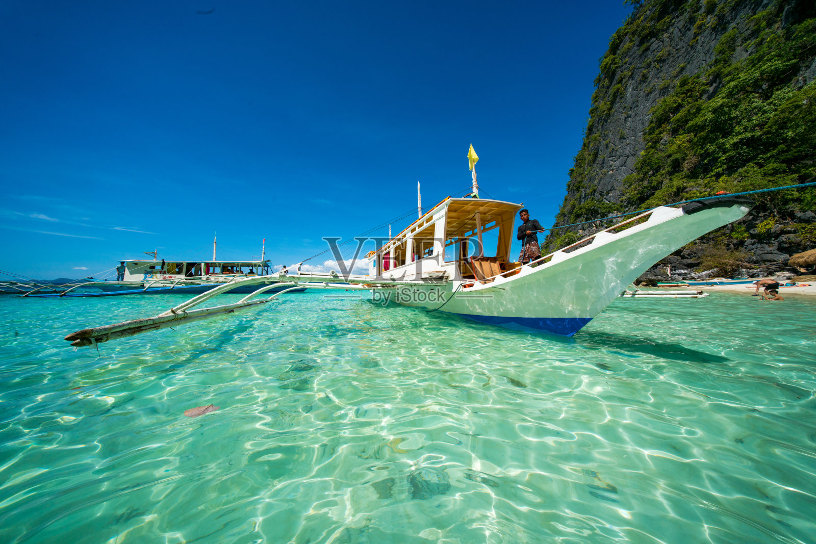 科伦岛，巴拉望，菲律宾照片摄影图片