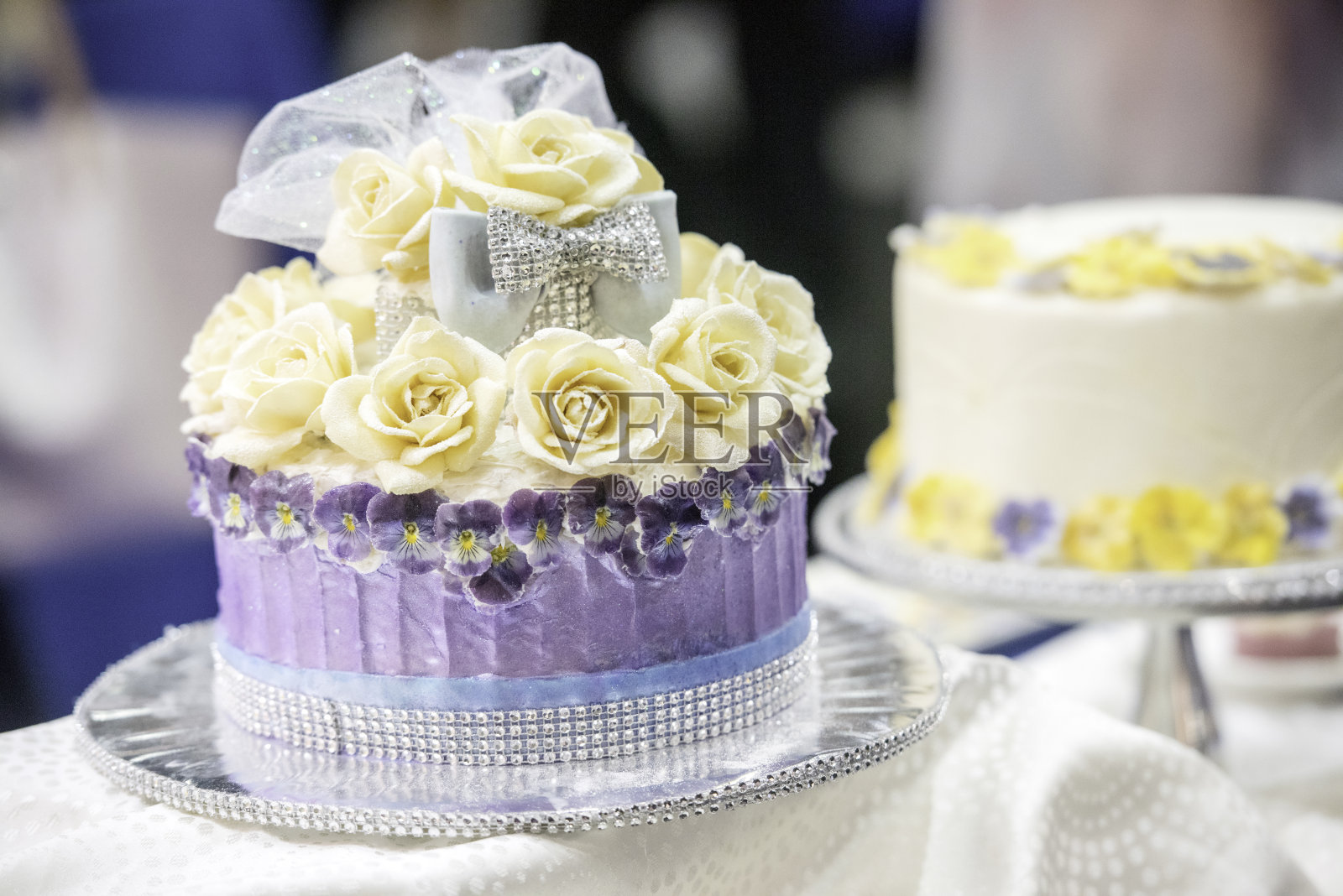 华丽的婚礼蛋糕照片摄影图片