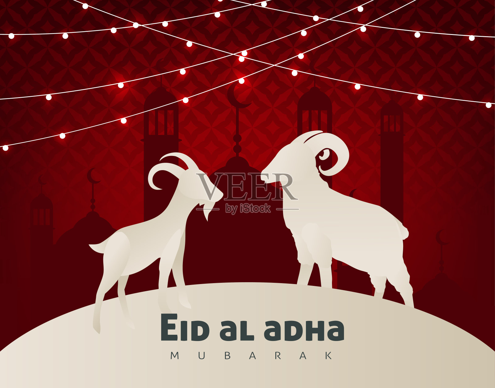 宰牲节02插画图片素材