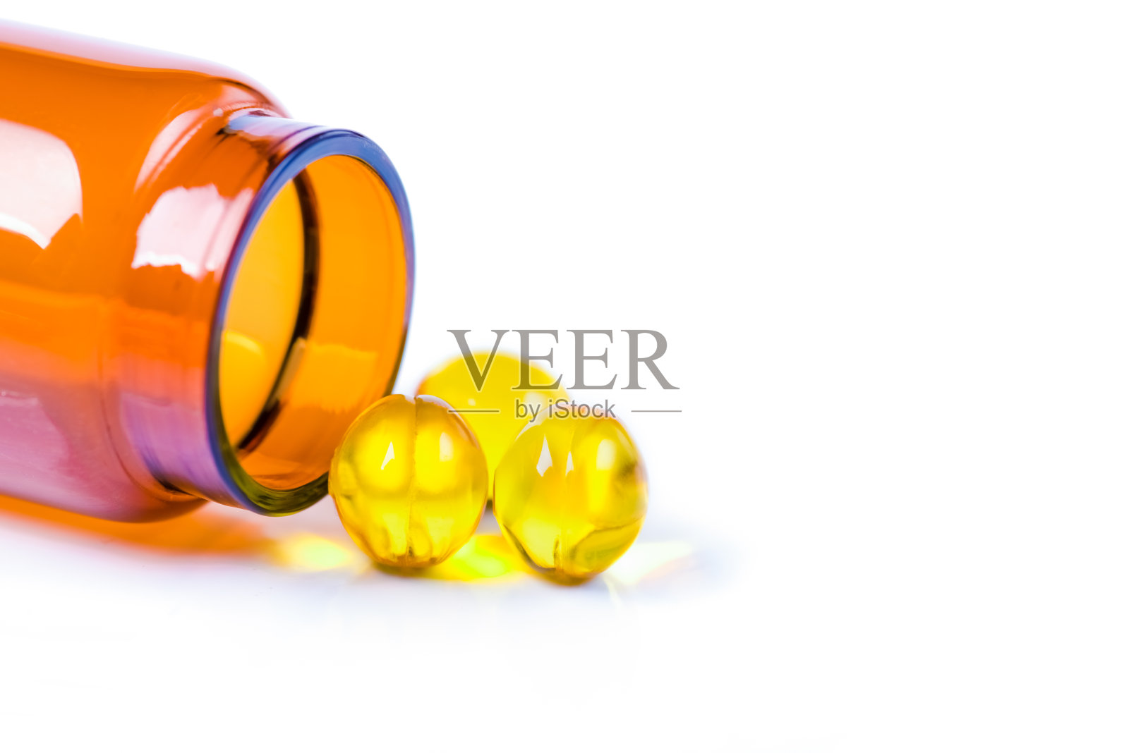 带瓶的药片或胶囊照片摄影图片