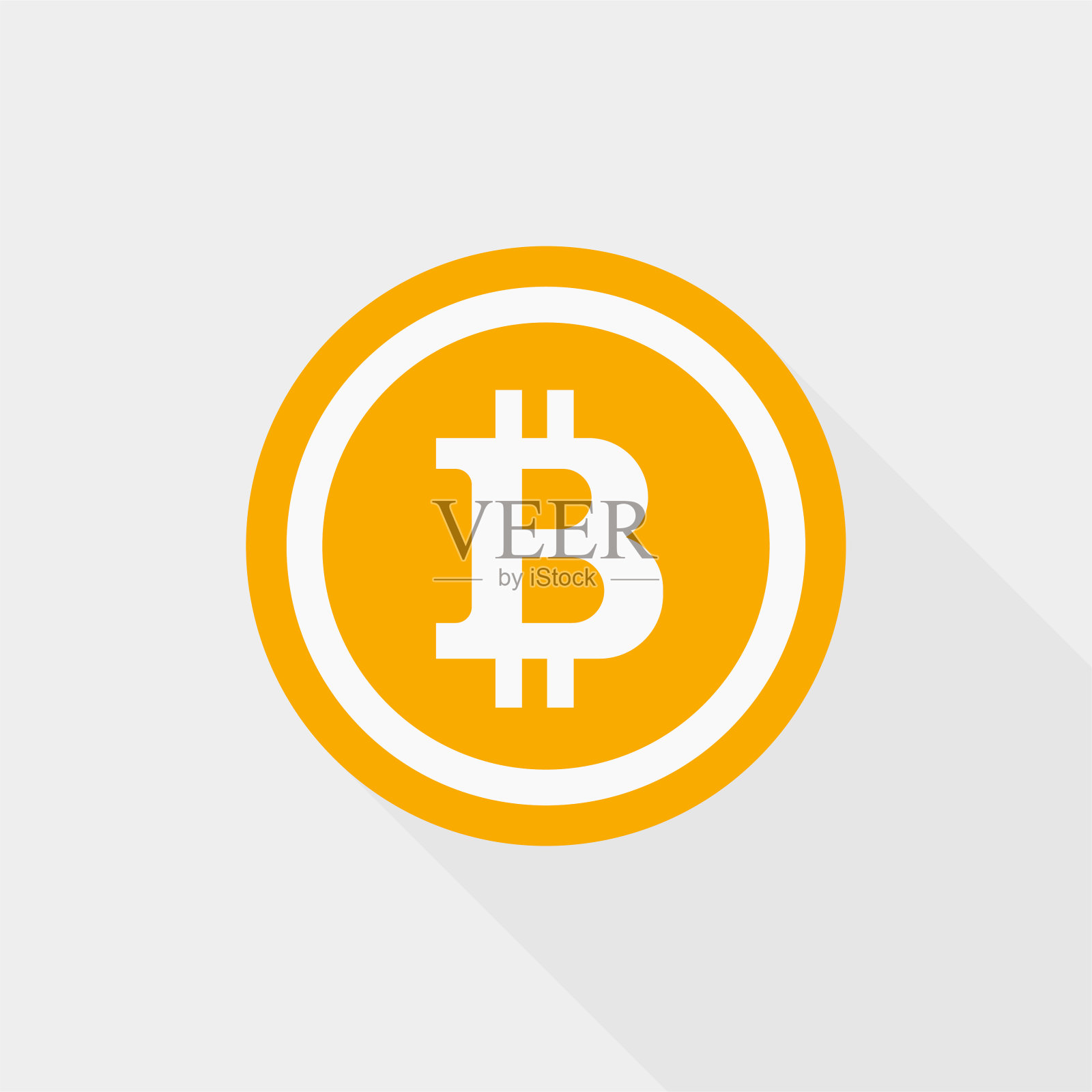 "古比特币图标插画图片素材