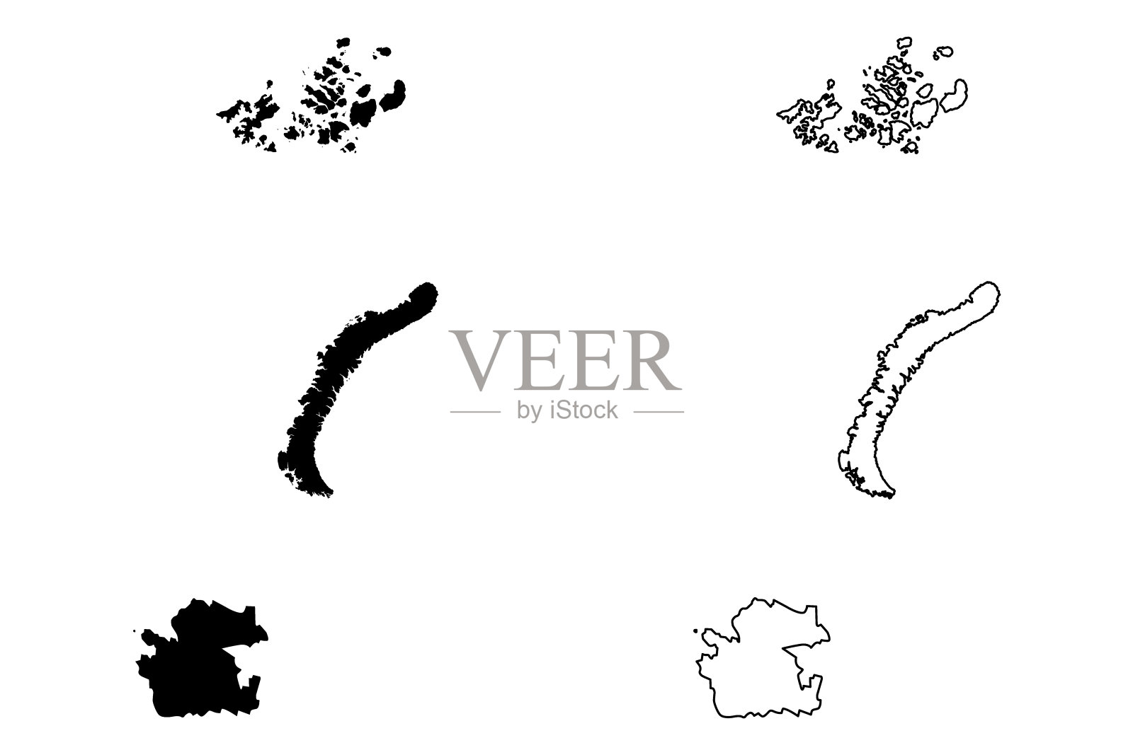 阿尔汉格尔斯克州地图向量插画图片素材