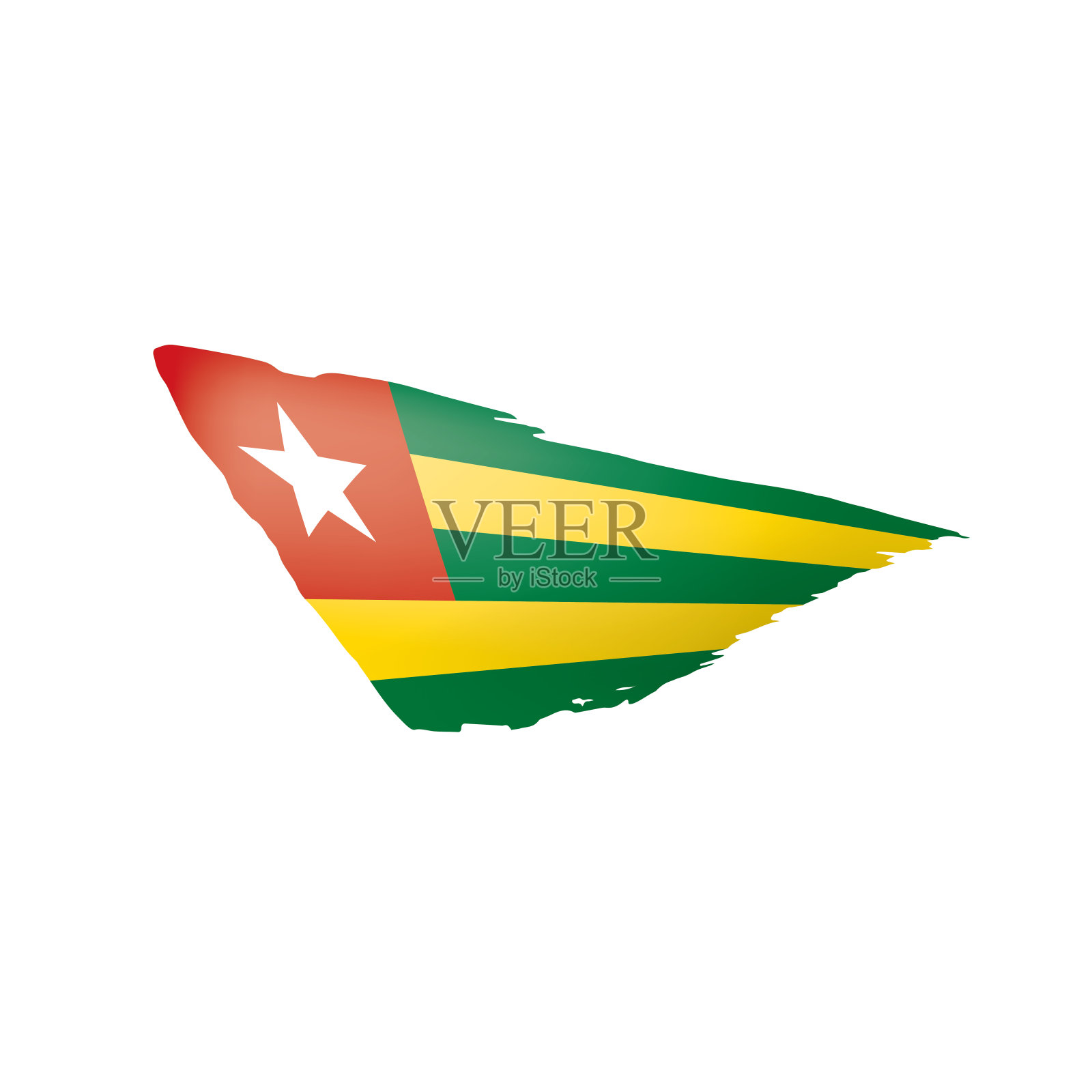 多哥国旗矢量图插画图片素材