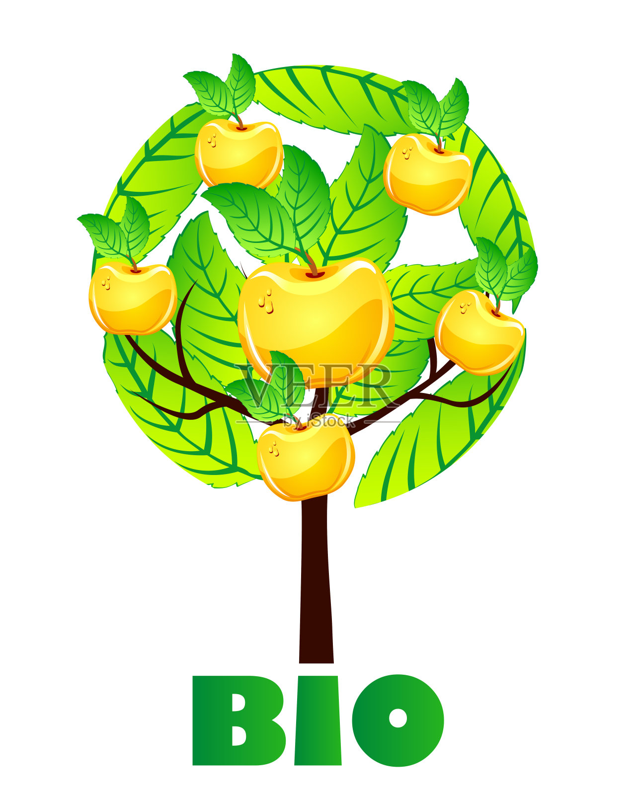 有机食品的概念插画图片素材