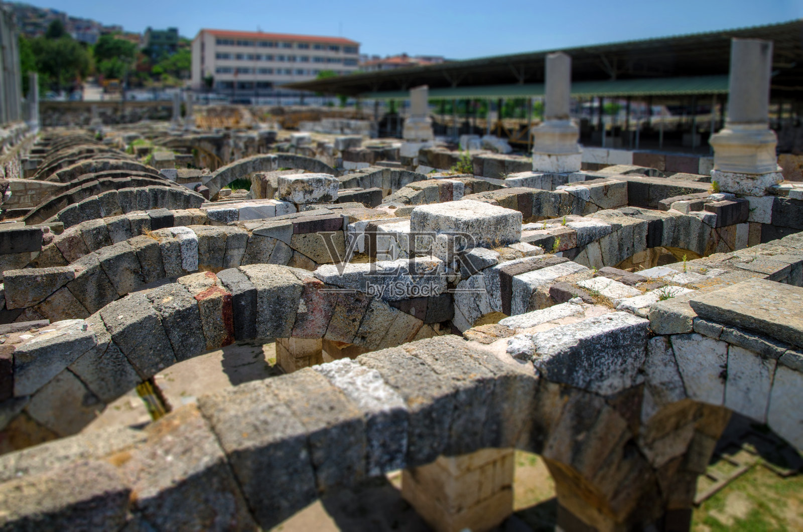 2017年6月14日，土耳其，希腊古城士麦那的集市照片摄影图片