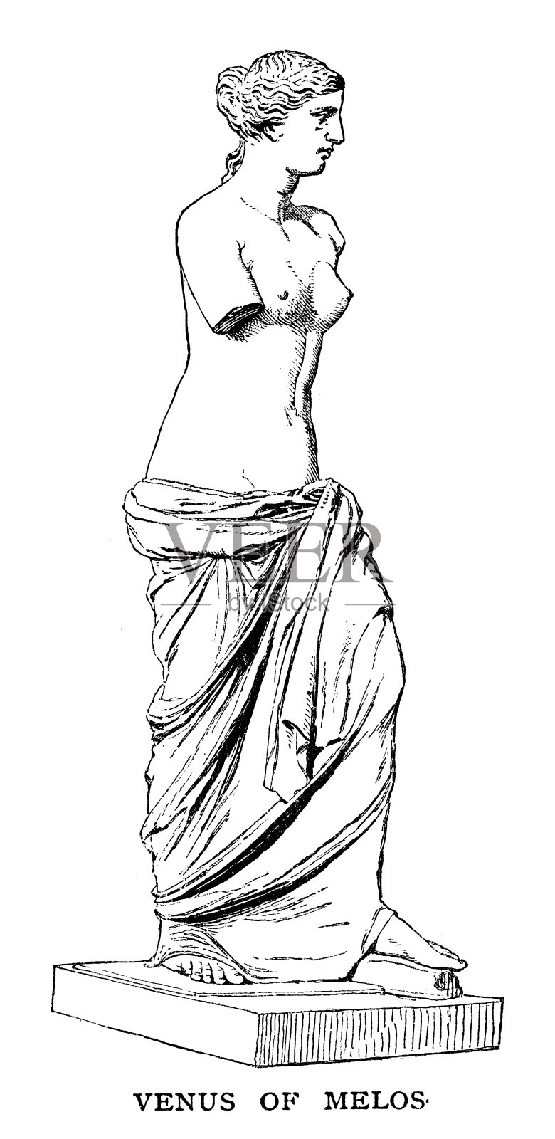 “米洛的维纳斯”插画图片素材