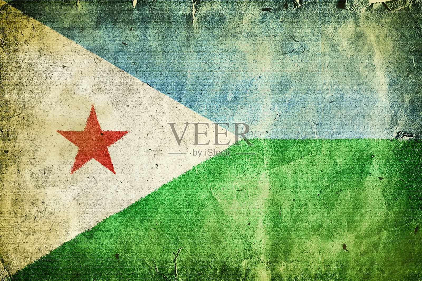 吉布提旗照片摄影图片