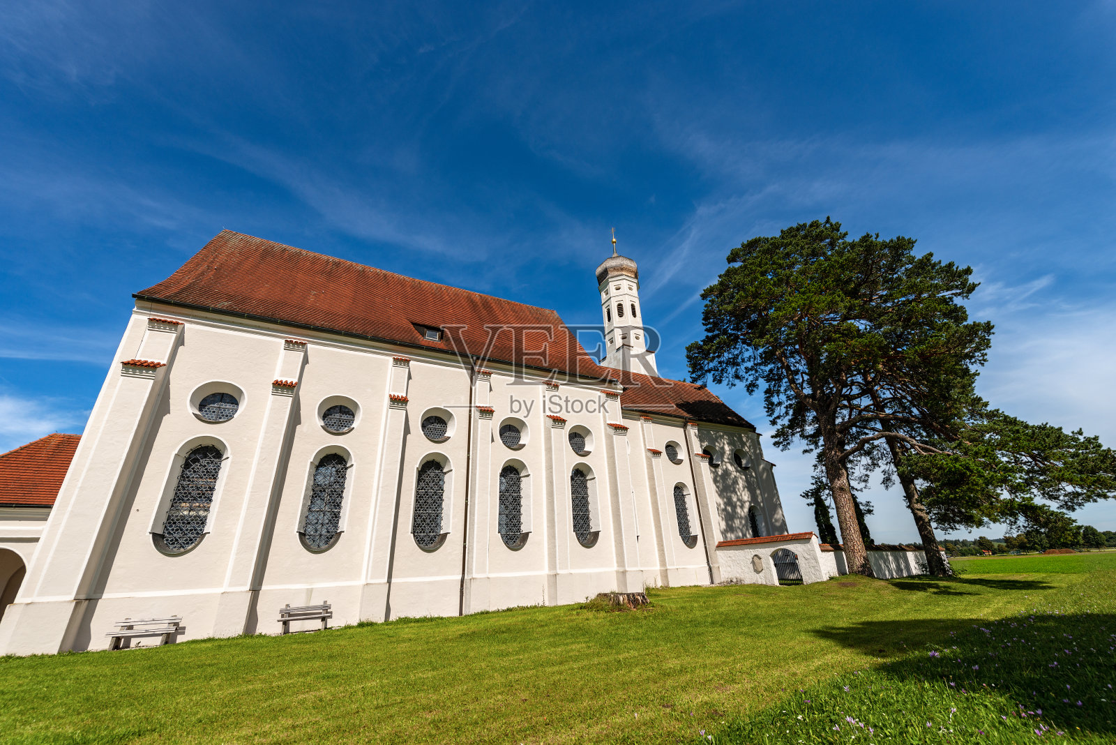 圣科伦曼教堂- Schwangau Allgau德国巴伐利亚州照片摄影图片