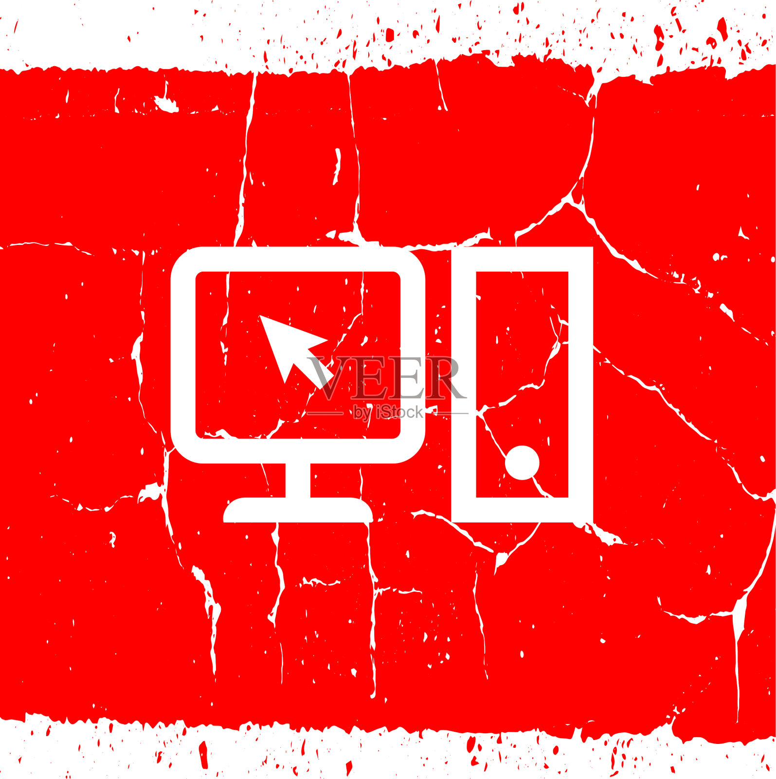 简单桌面电脑图标插画图片素材