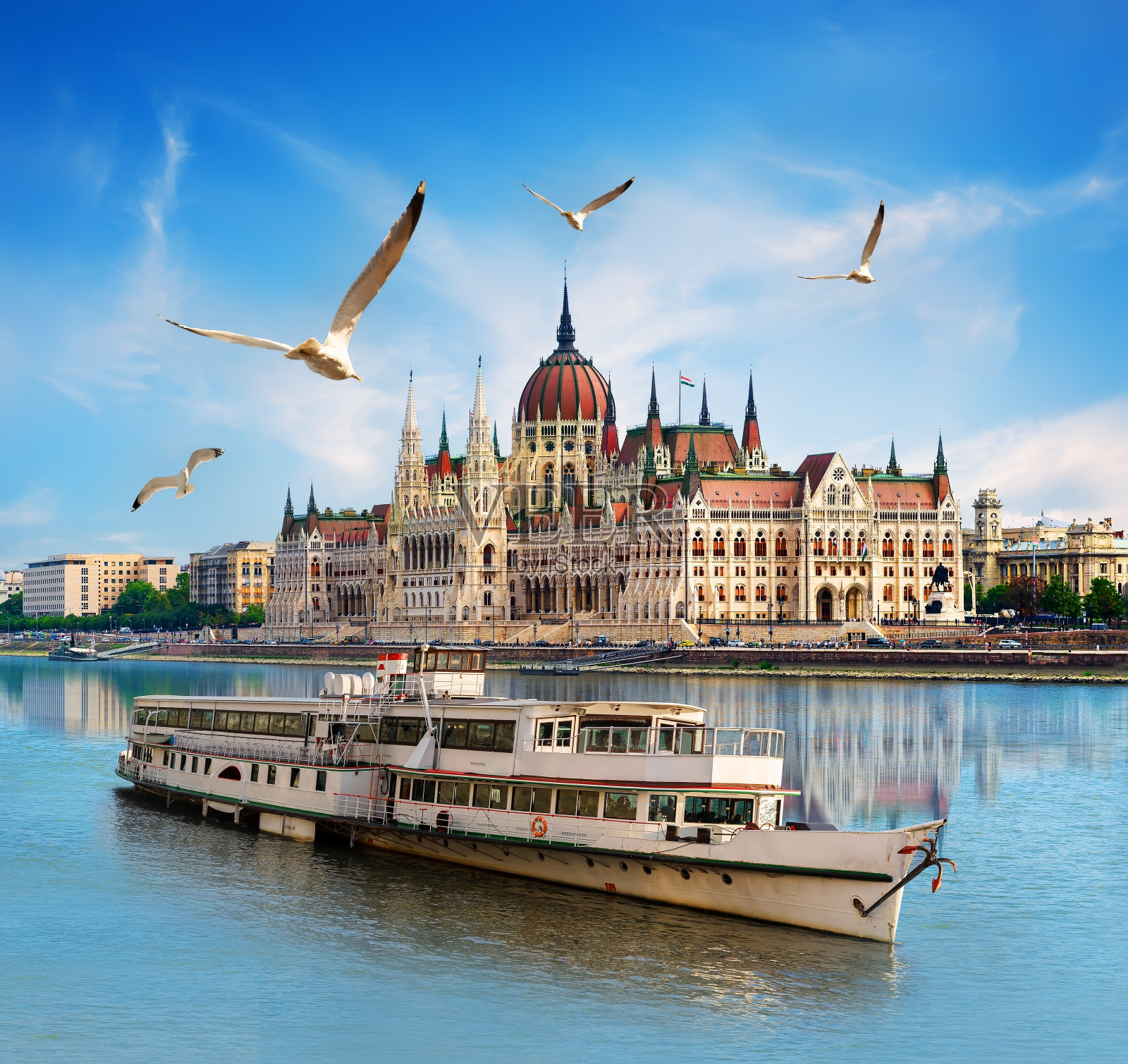 议会和船照片摄影图片