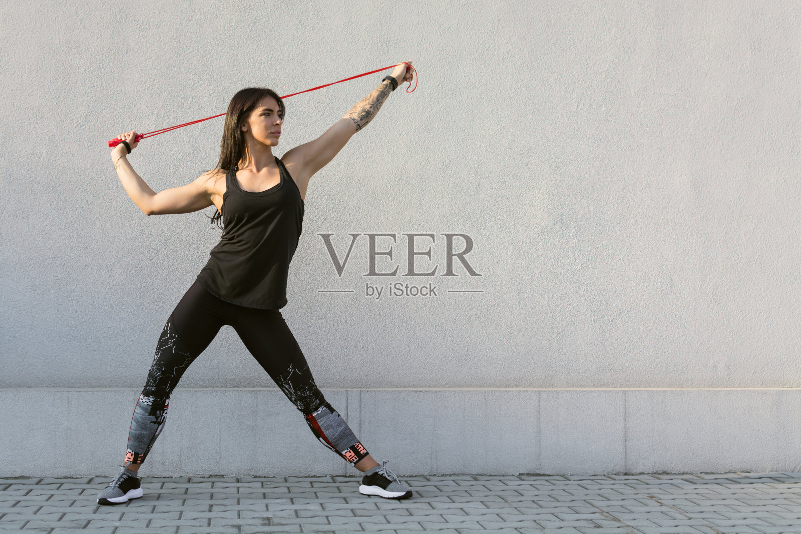 伸展运动照片摄影图片