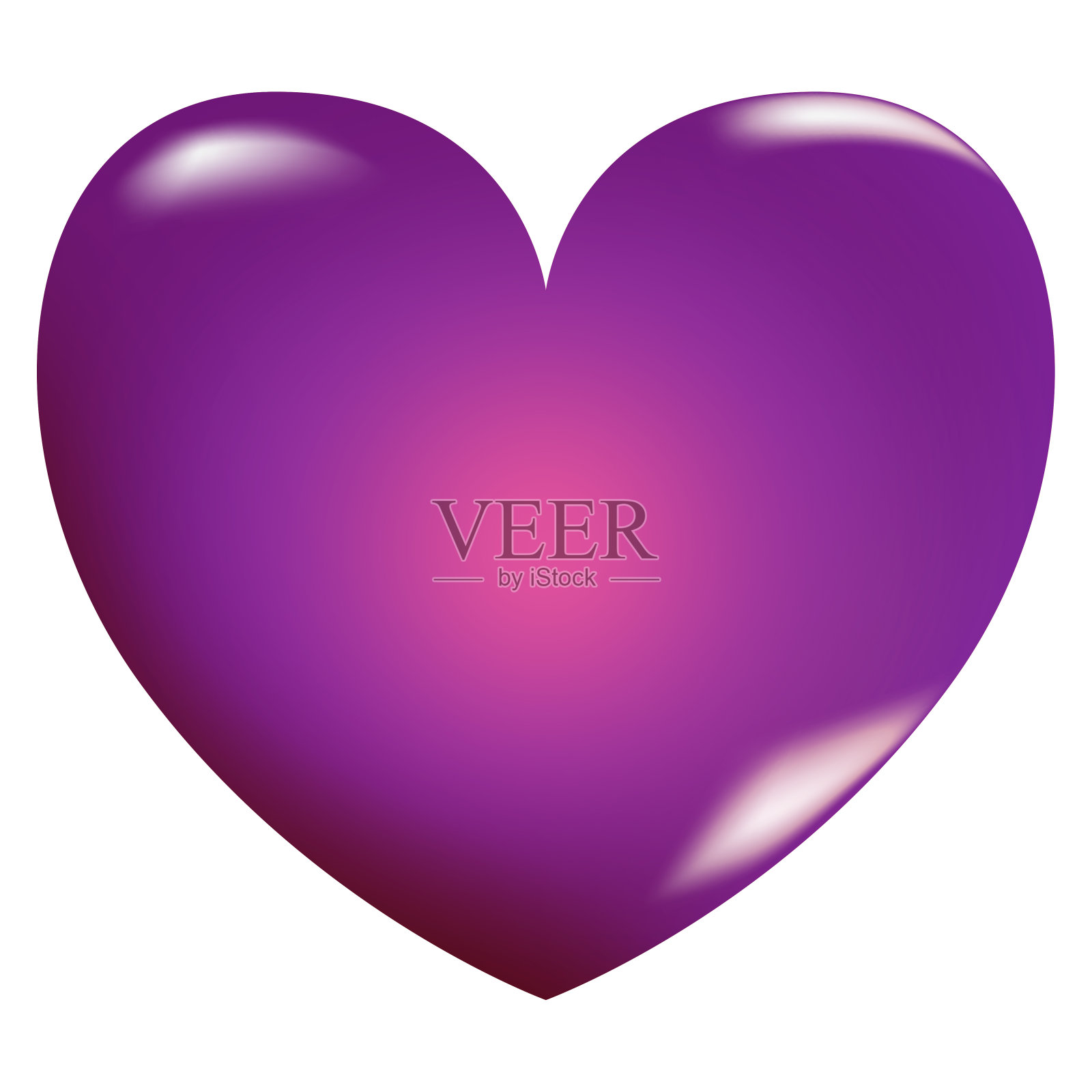 3d心，爱的图标。照片摄影图片