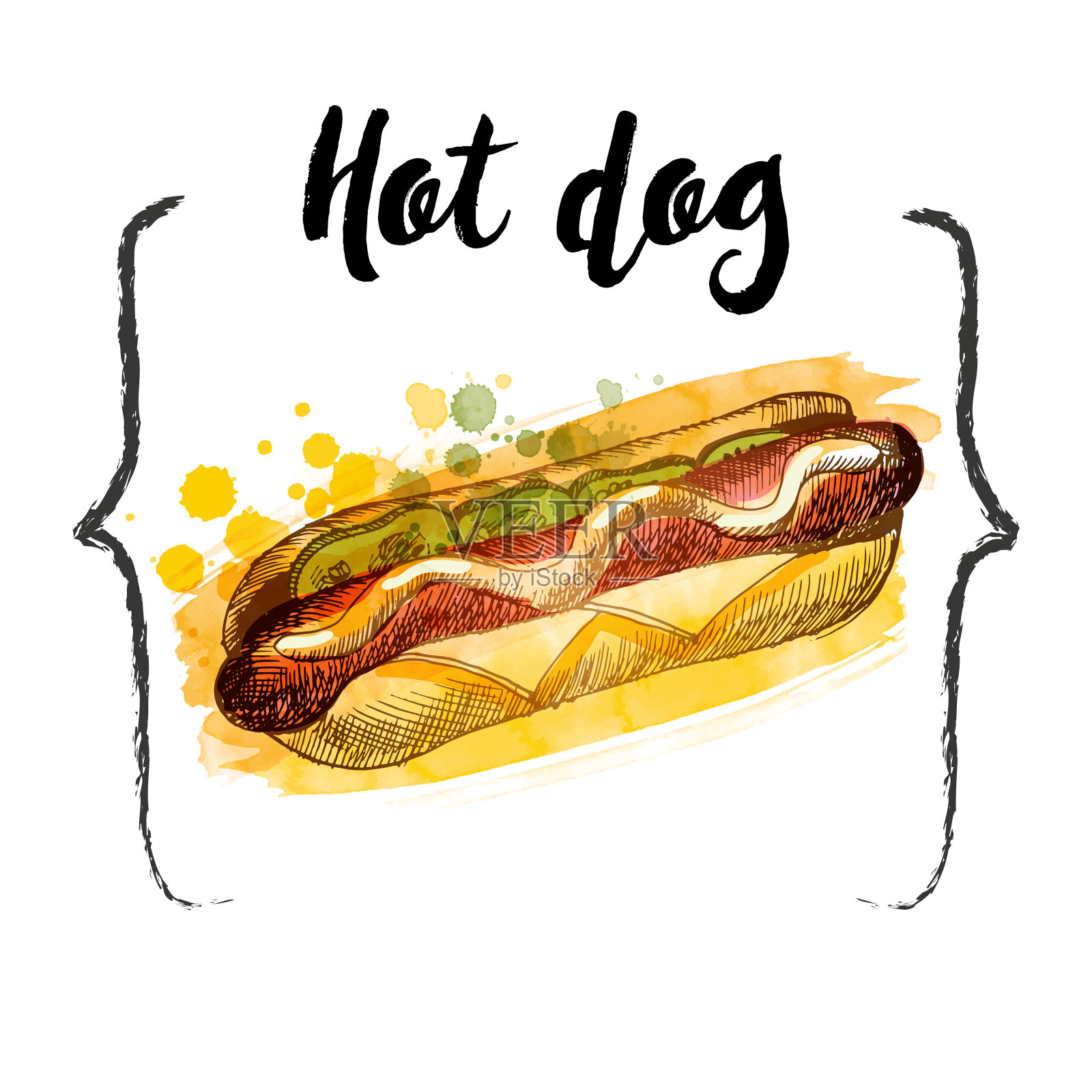 热狗插画图片素材