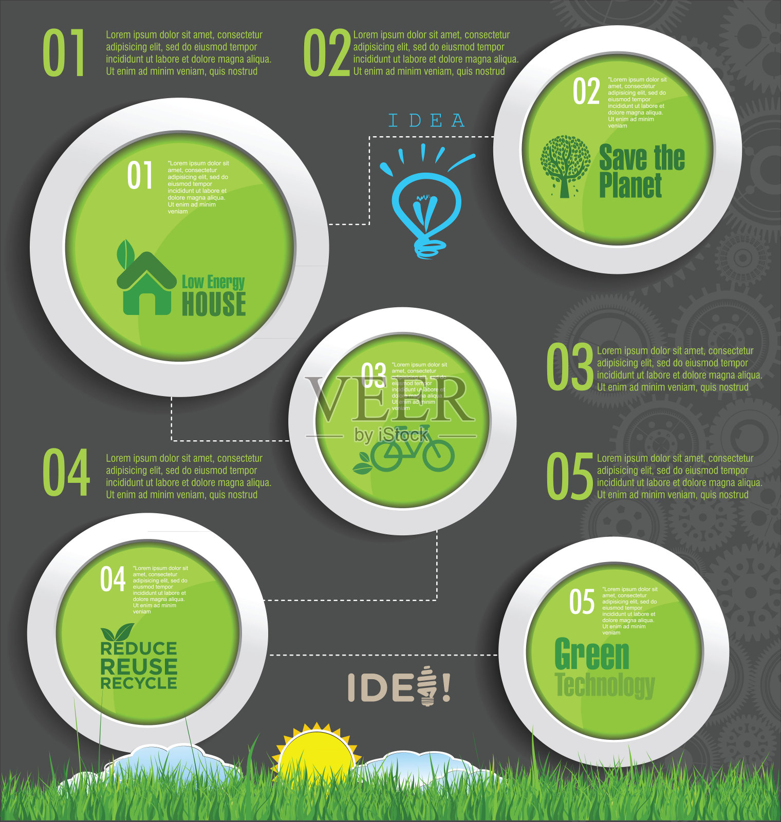 现代生态设计布局插画图片素材