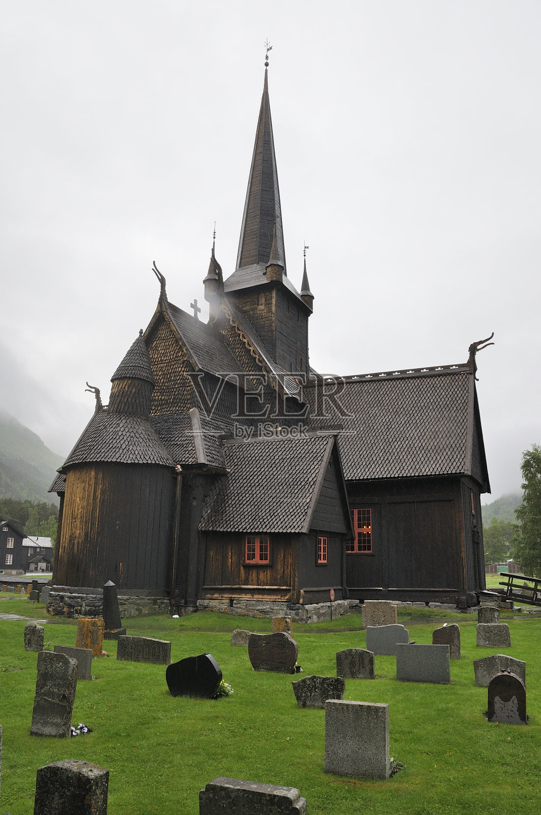 Borgund木制教堂照片摄影图片