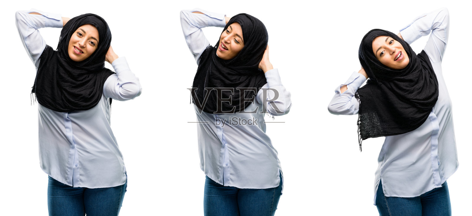 自信、快乐，笑起来很自然照片摄影图片