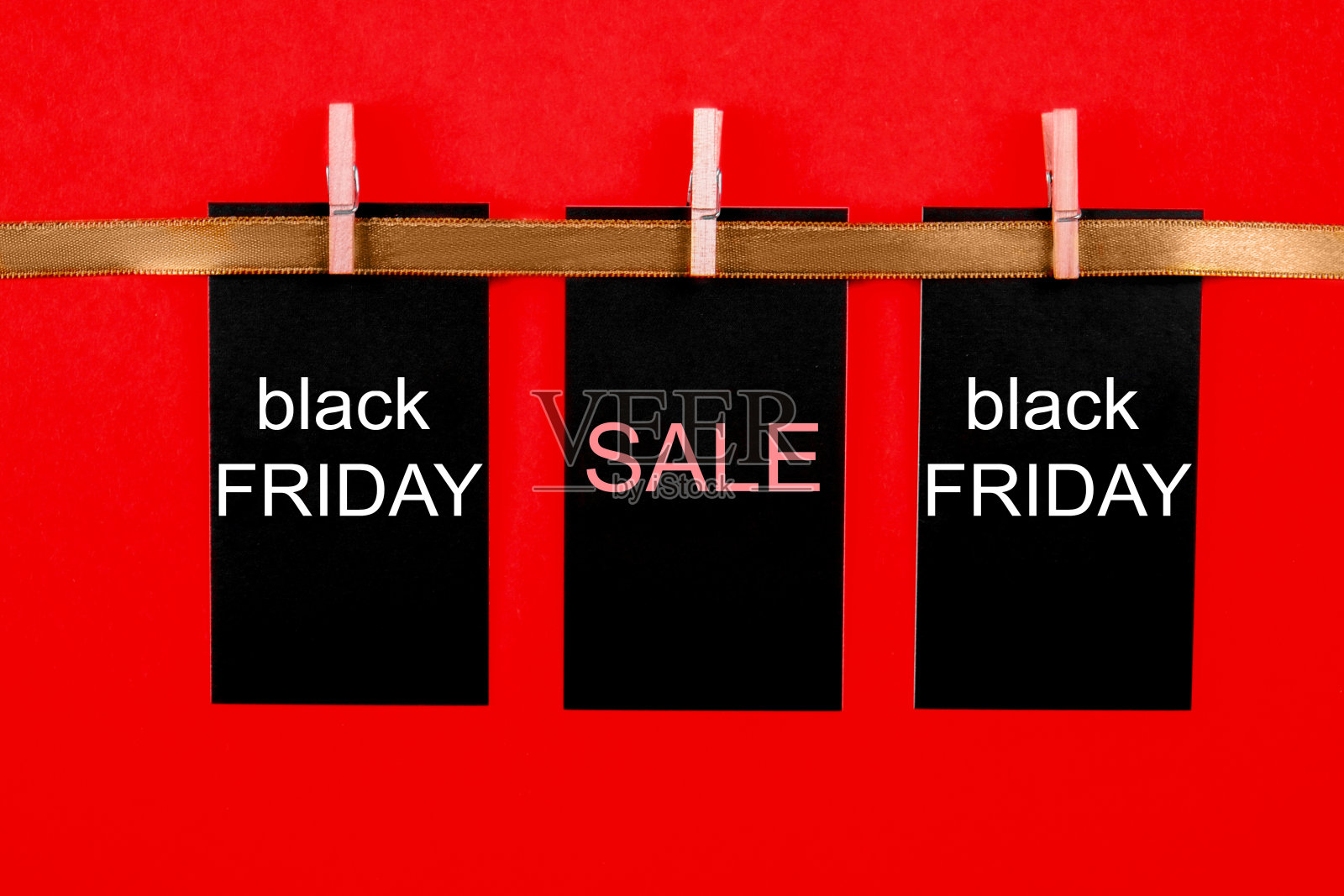 黑色星期五购物活动的极简促销横幅。照片摄影图片