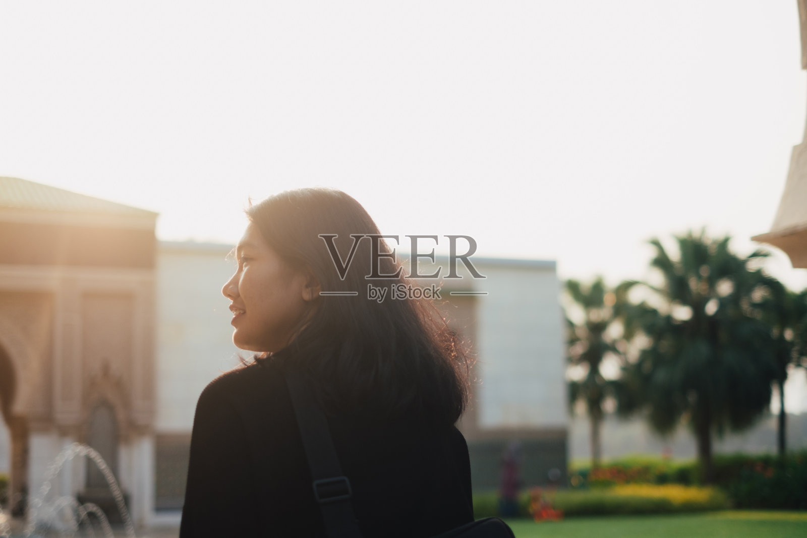 穆斯林妇女的肖像照片摄影图片