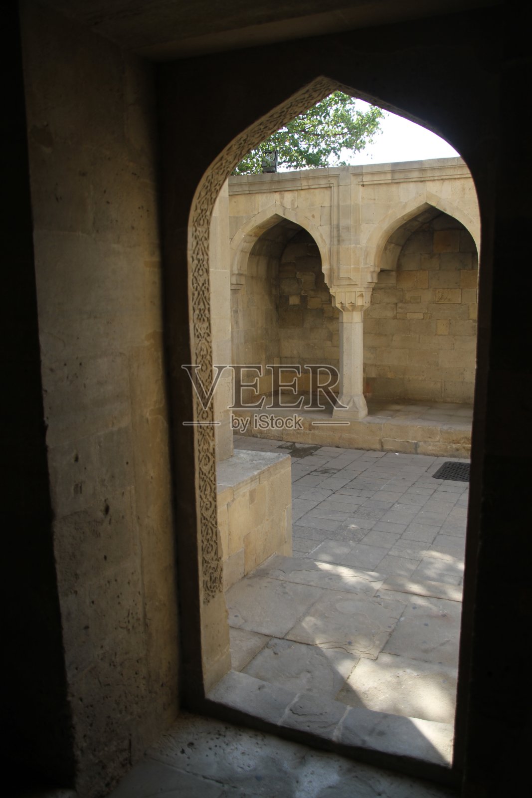 阿塞拜疆巴库的Shirvanshahs宫殿照片摄影图片