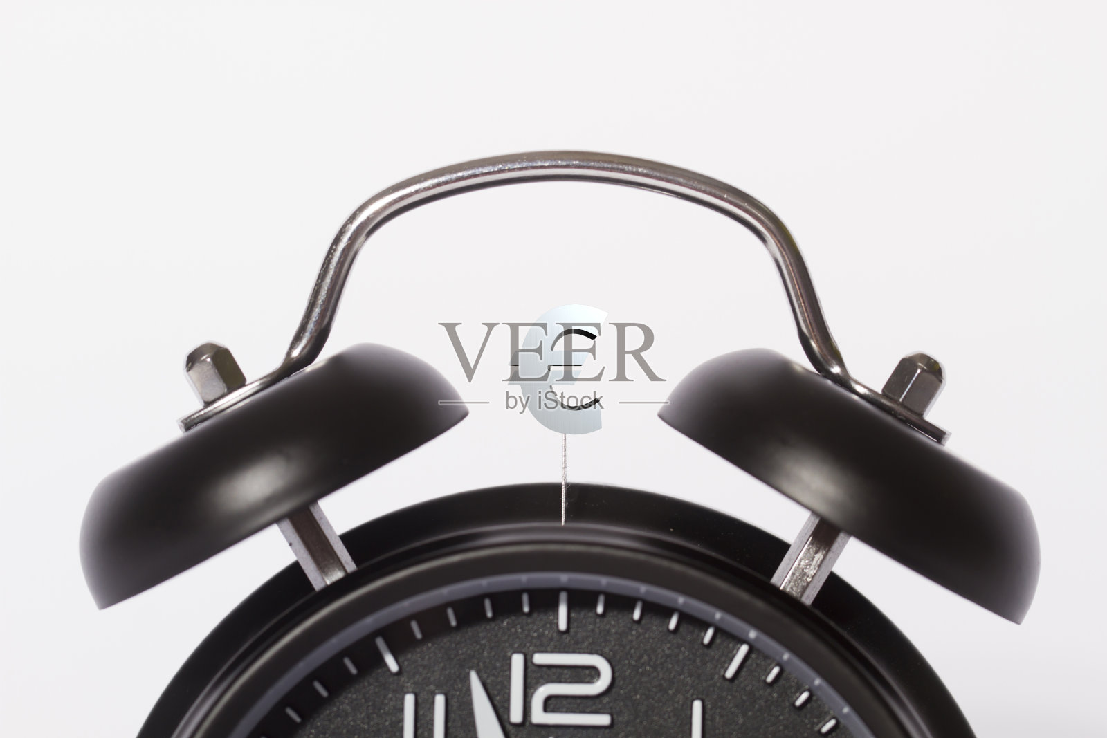 时间和计时器，时钟，时间的积累和流逝，时间和金钱，货币符号，欧元照片摄影图片