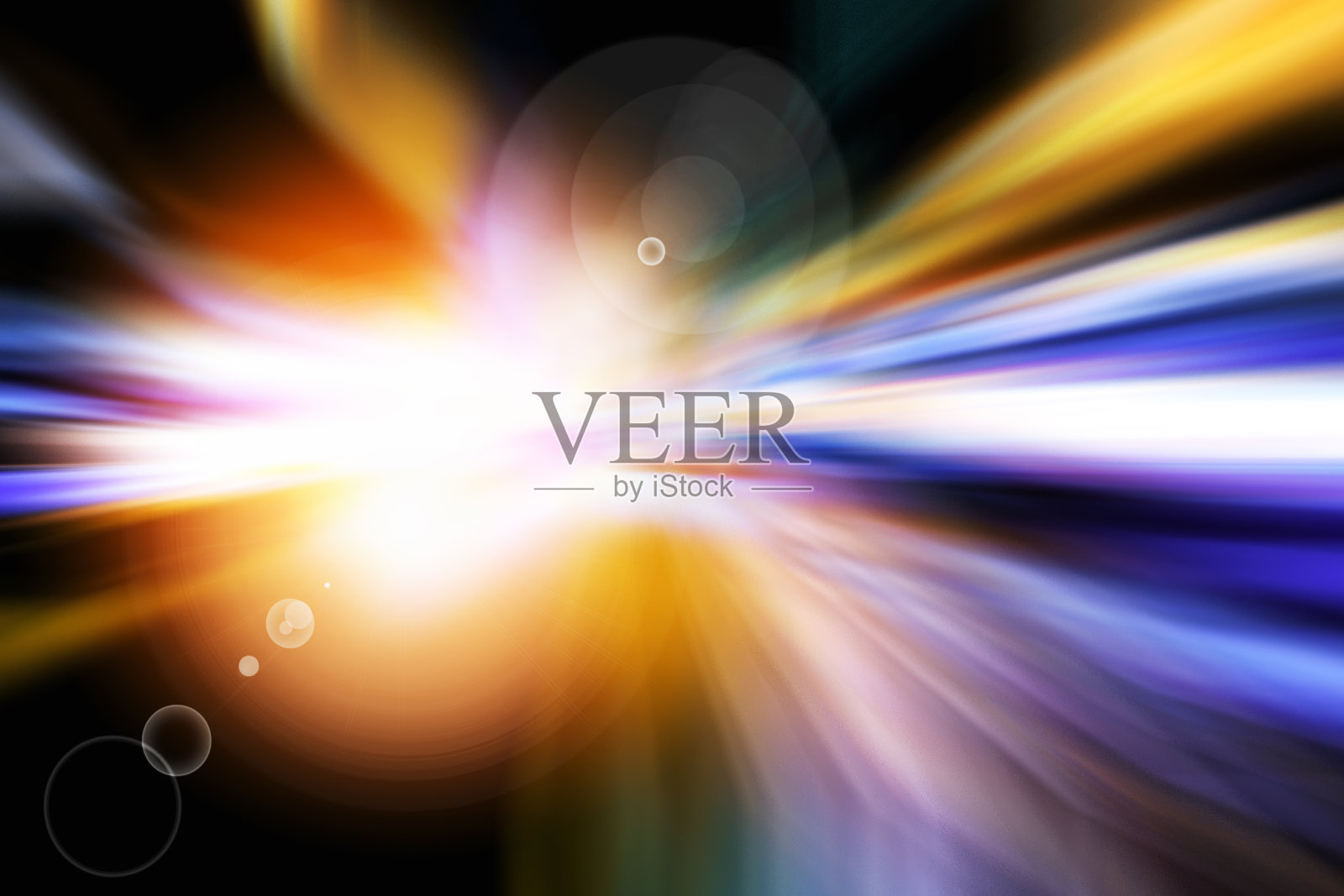 基于圆散焦的红绿灯运动轨迹背景摘要照片摄影图片