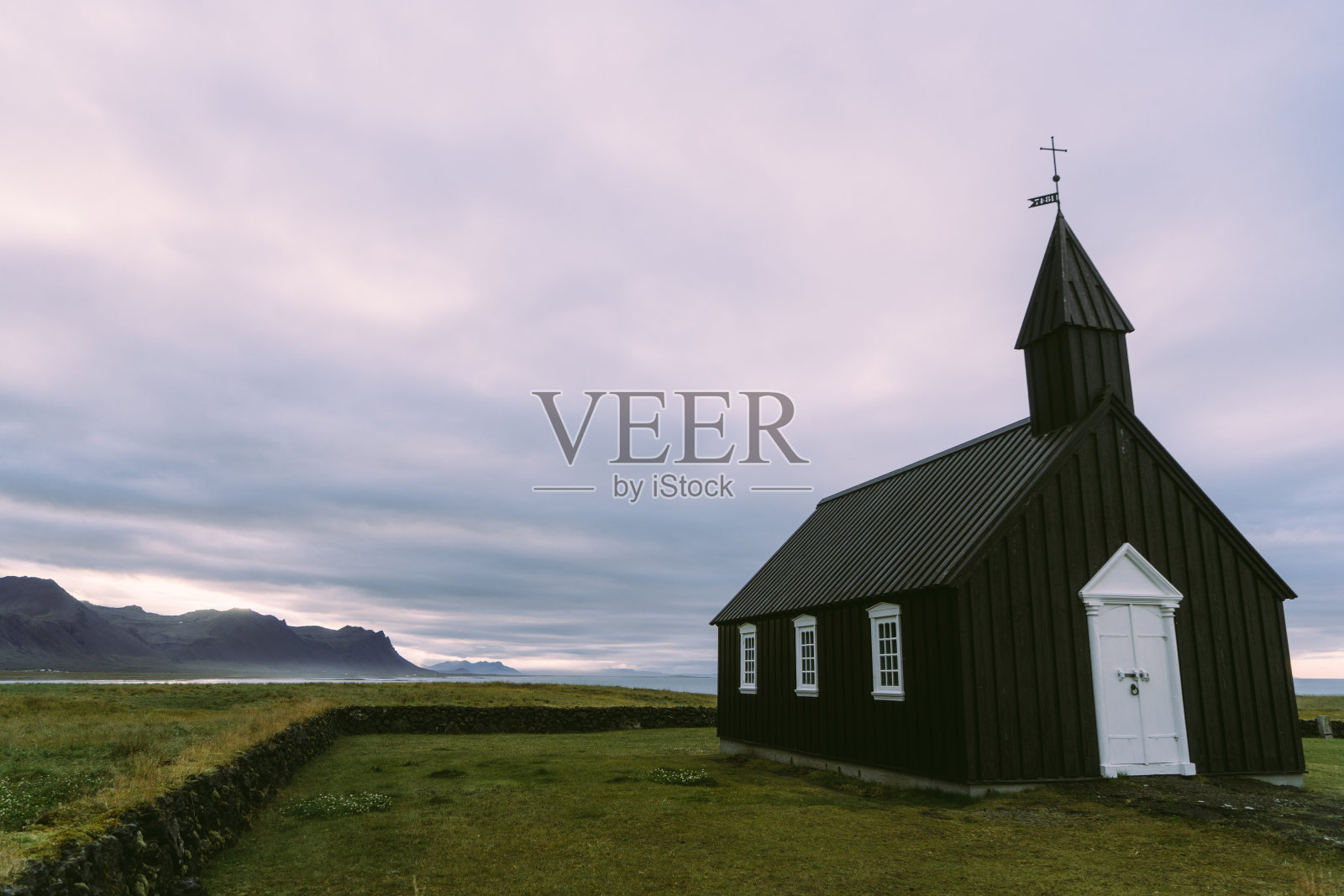 冰岛教堂的风景照片摄影图片