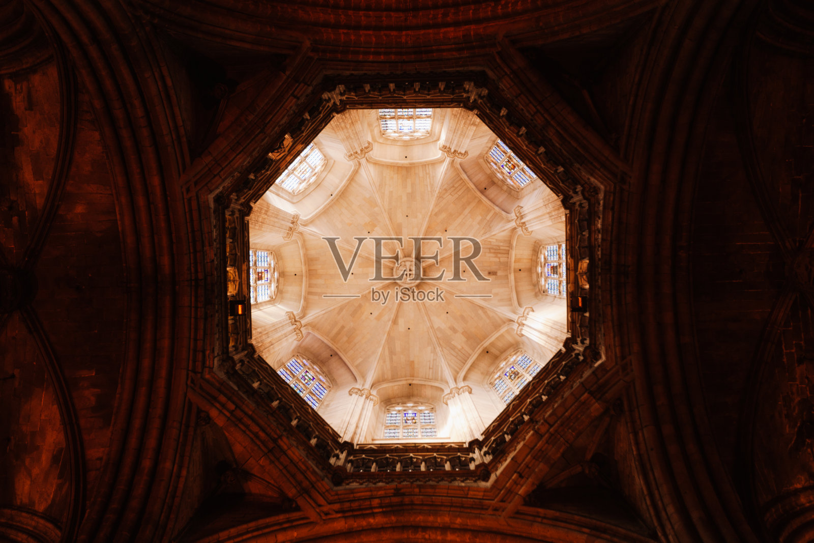 巴塞罗那大教堂圆顶照片摄影图片