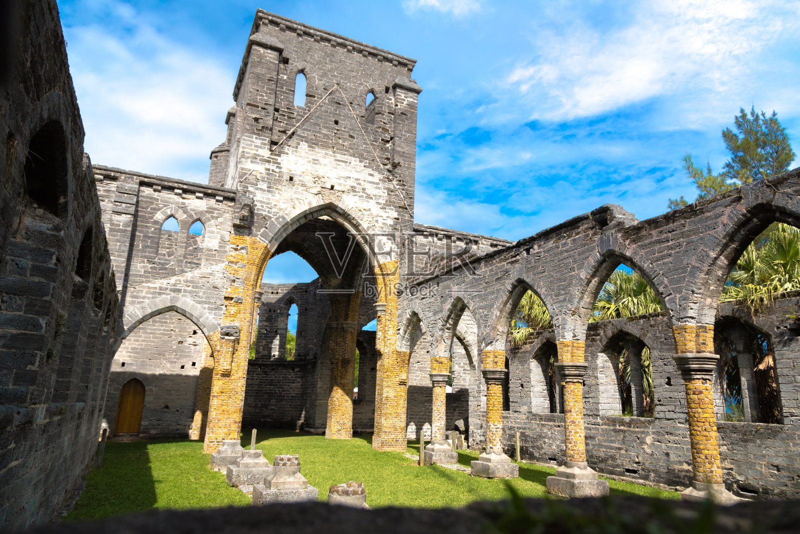 百慕大圣乔治未完工的教堂照片摄影图片