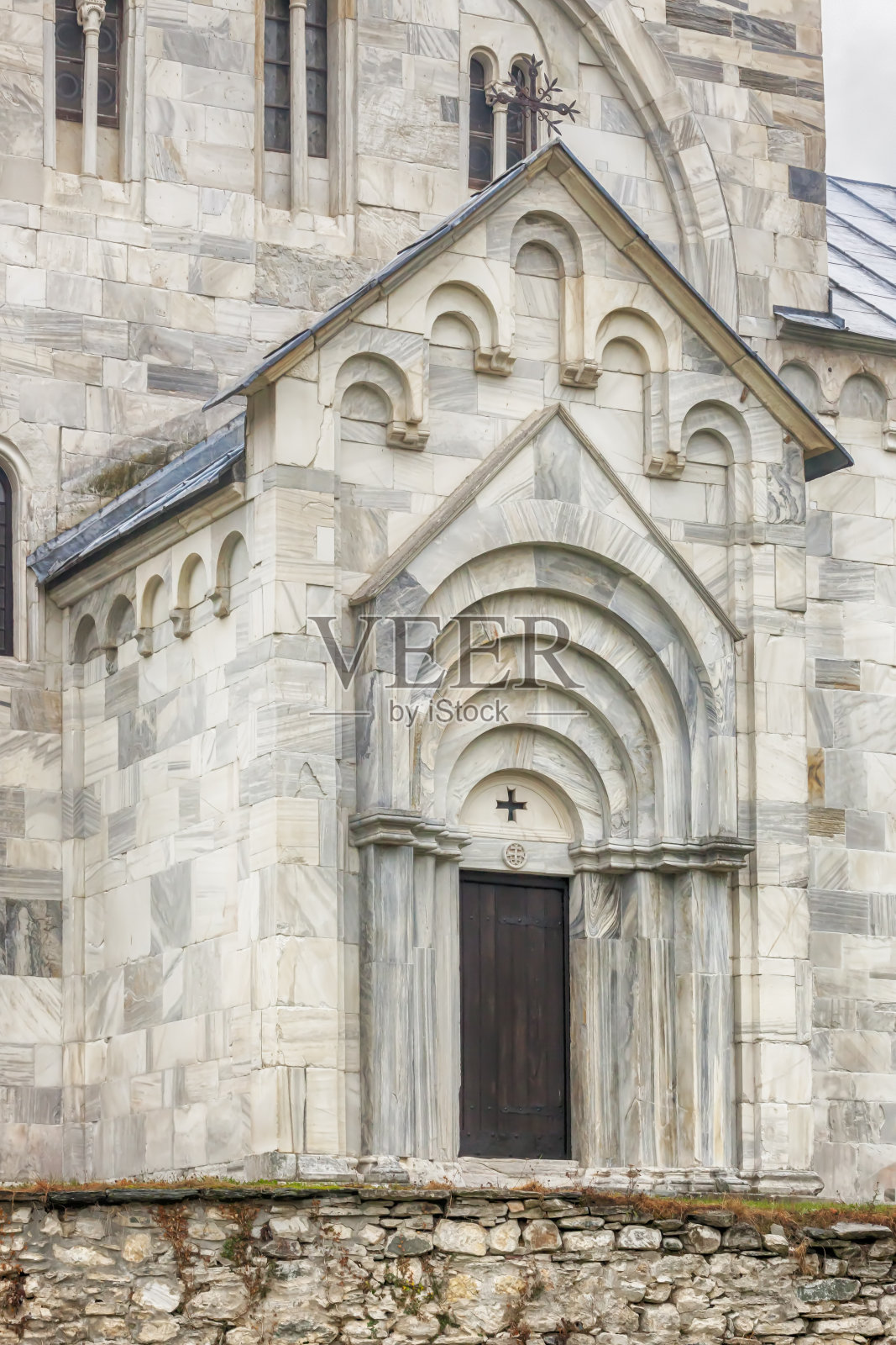 12世纪古老的正统修道院Studenica，塞尔维亚照片摄影图片