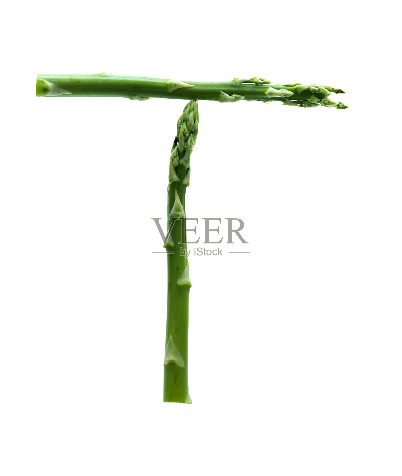 字母T由新鲜芦笋制成照片摄影图片