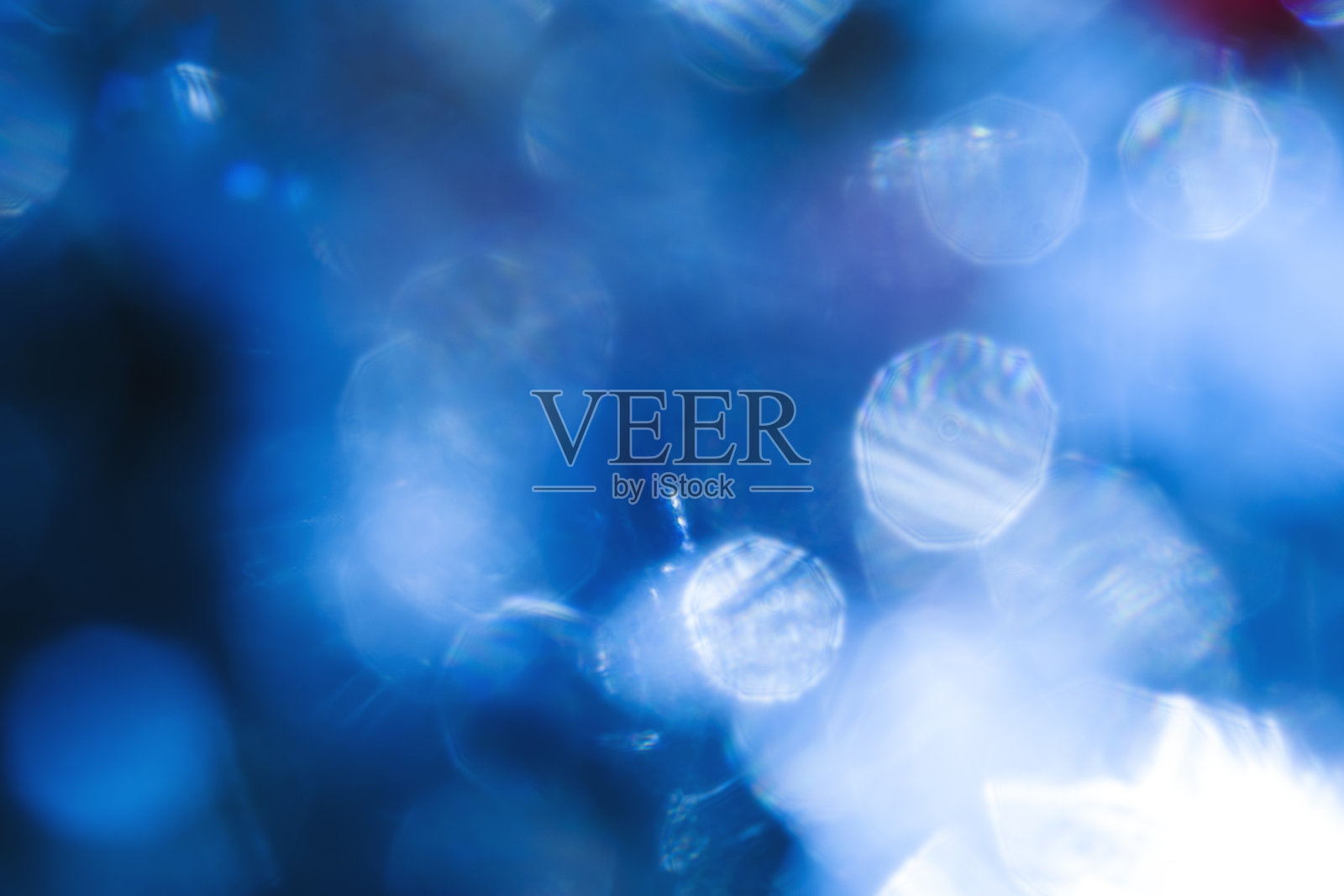 光滑的蓝色光点照片摄影图片