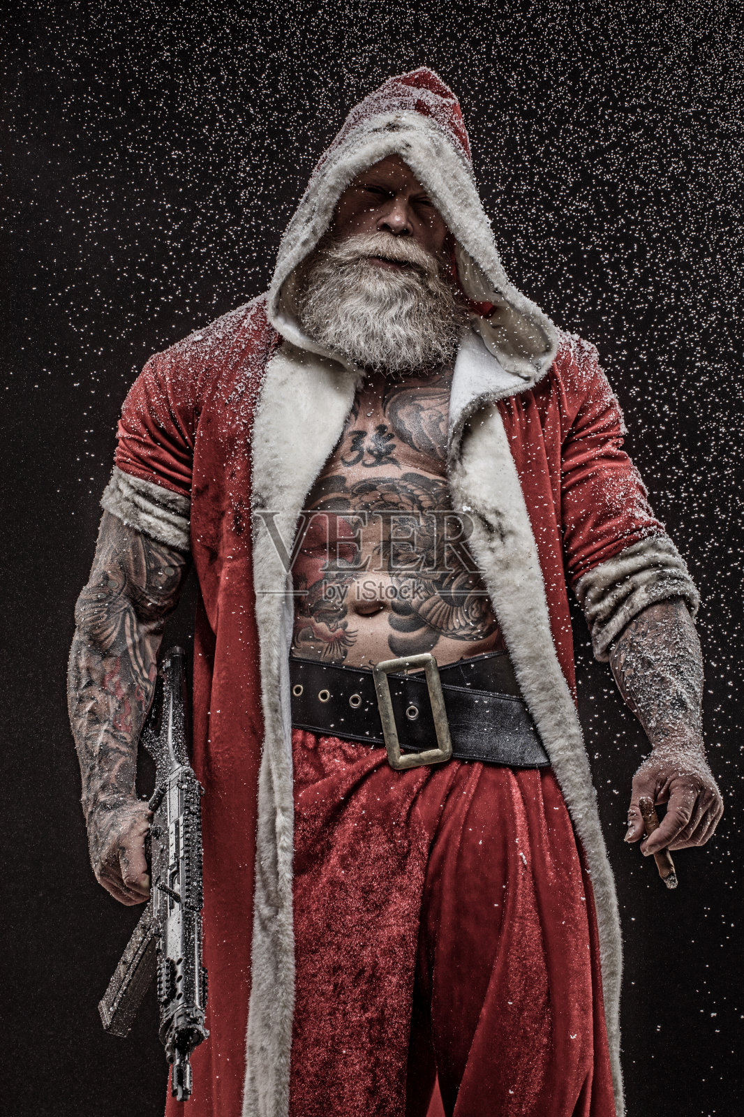 糟糕的圣诞老人照片摄影图片