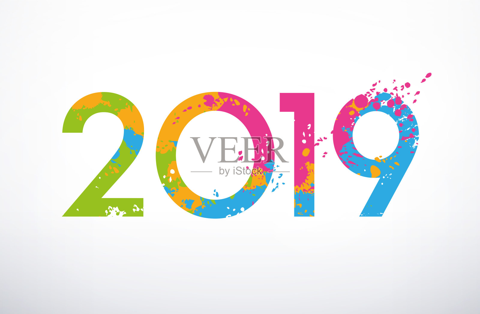 2019年贺卡插画图片素材