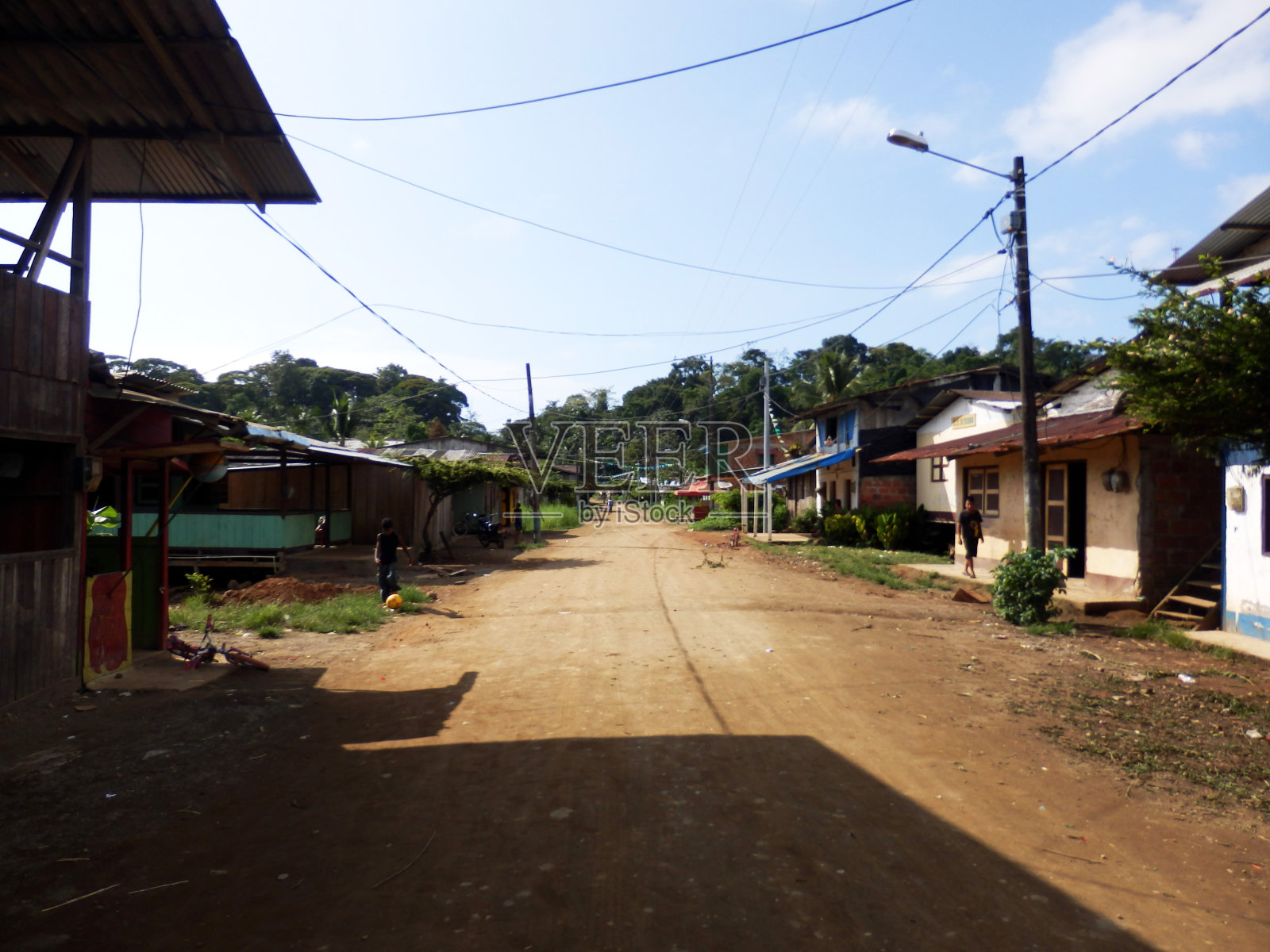 哥伦比亚巴伊亚索拉诺的El Valle村照片摄影图片