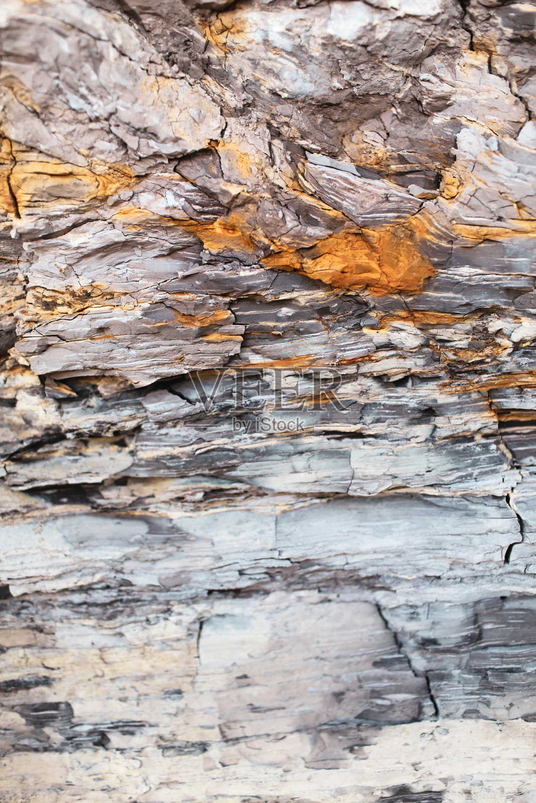英格兰海岸线附近的地质层状岩层照片摄影图片