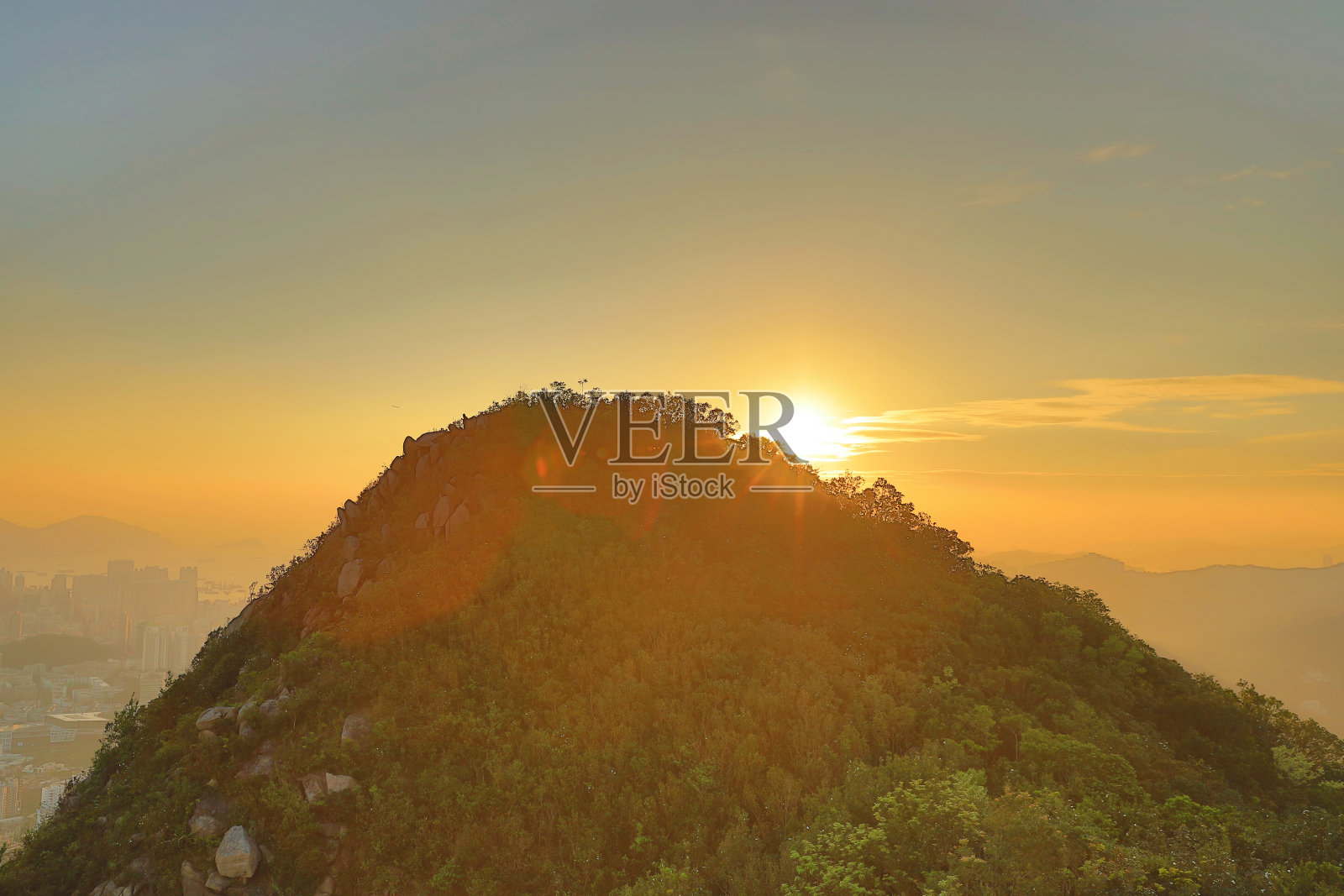 中国香港的狮子山照片摄影图片