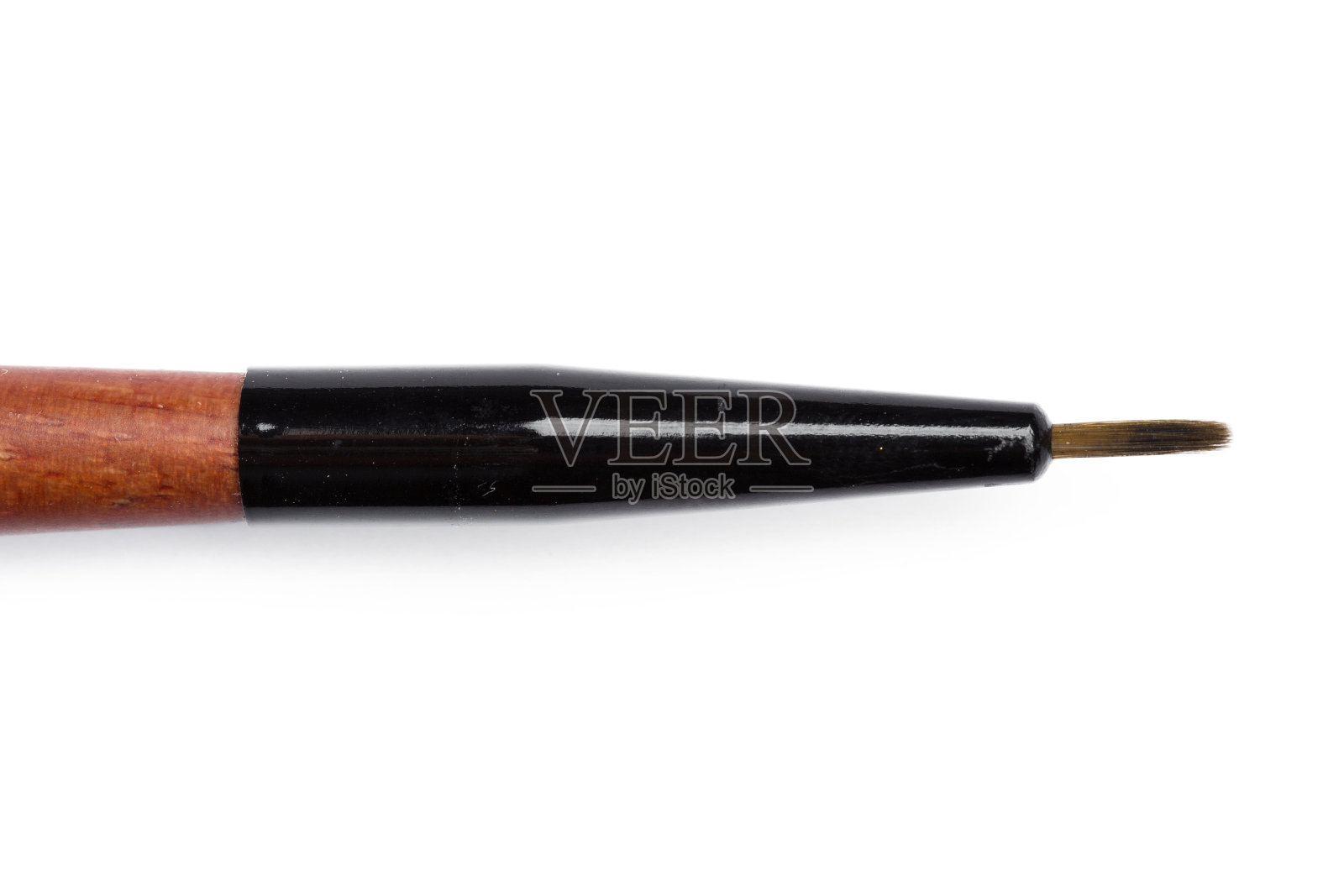 化妆刷在白色的背景照片摄影图片