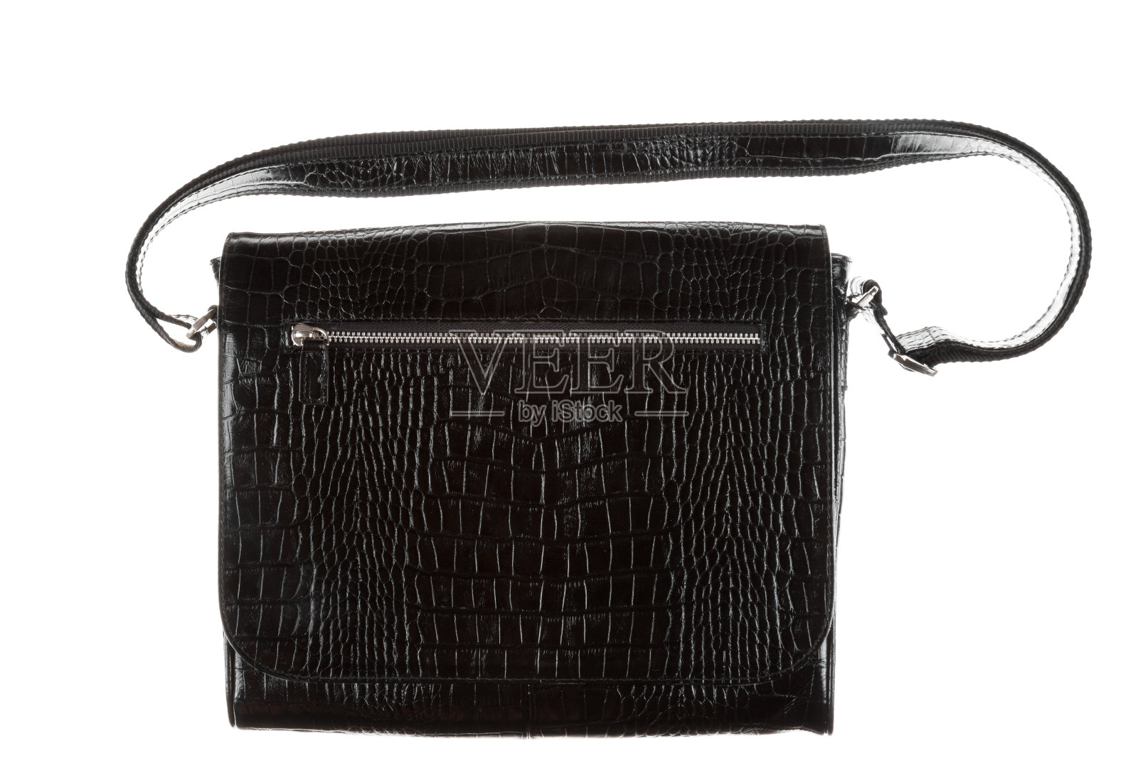 现代男性的公文包，孤立在白色背景下。照片摄影图片