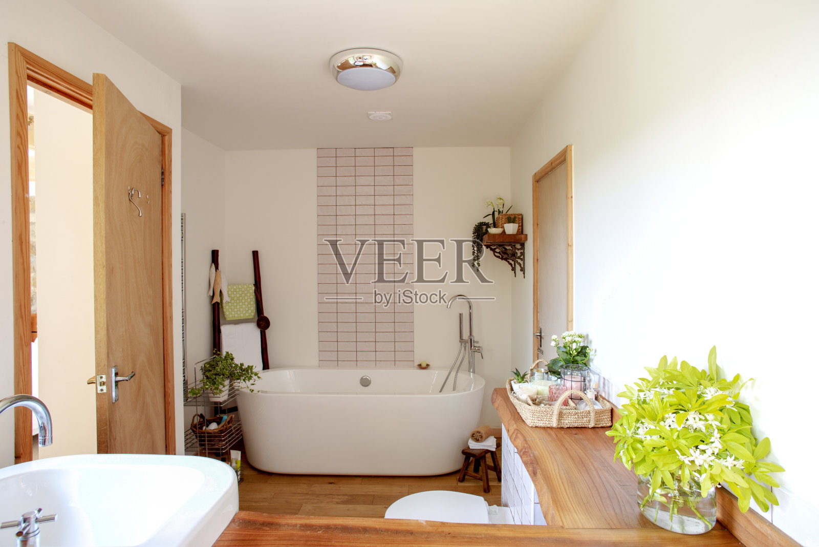 优雅的浴室照片摄影图片