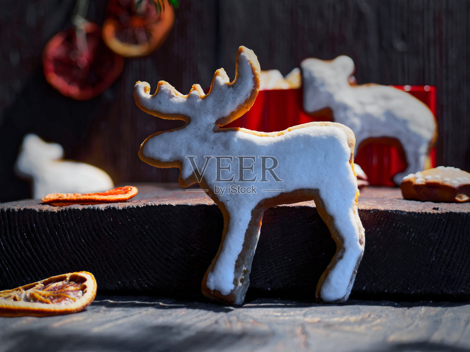 圣诞姜饼曲奇照片摄影图片
