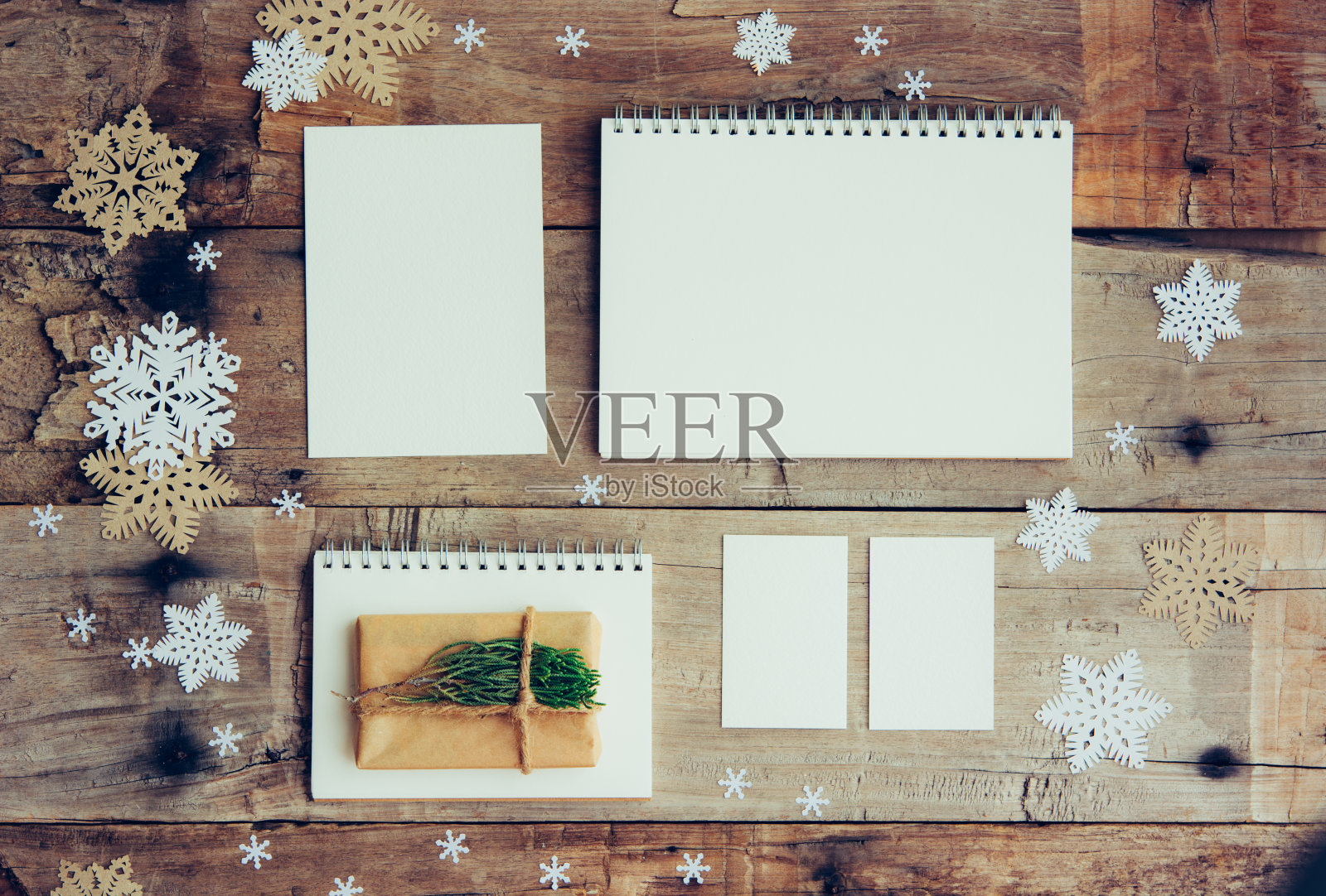 时尚的圣诞品牌模型为您的艺术品。照片摄影图片